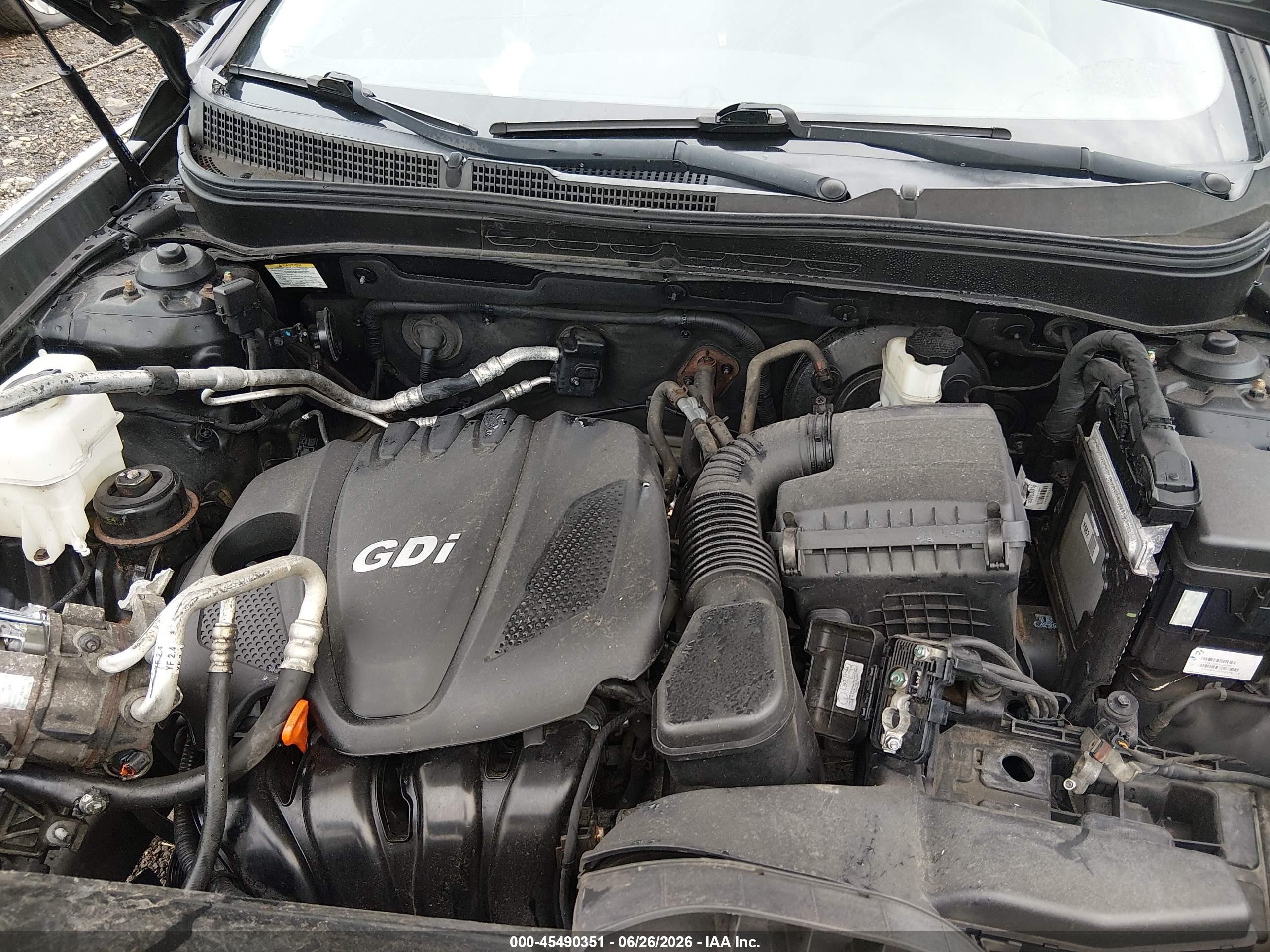 2012 Hyundai Sonata Gls Black vin: 5NPEB4AC9CH461950