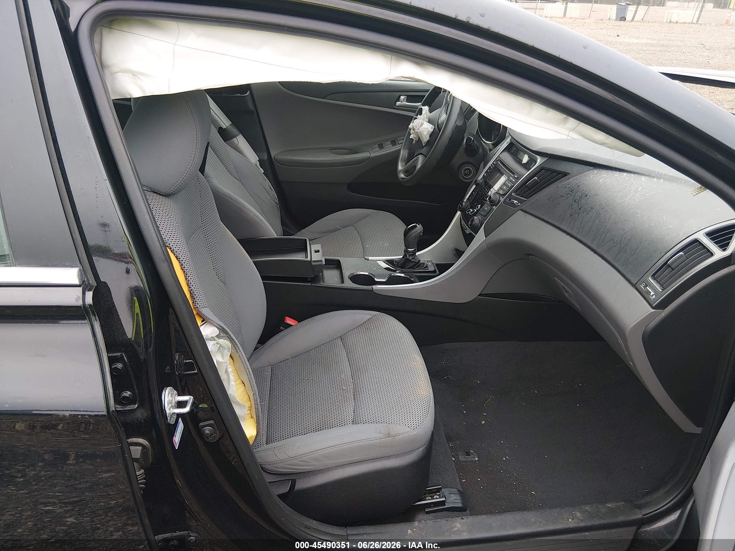 2012 Hyundai Sonata Gls Black vin: 5NPEB4AC9CH461950