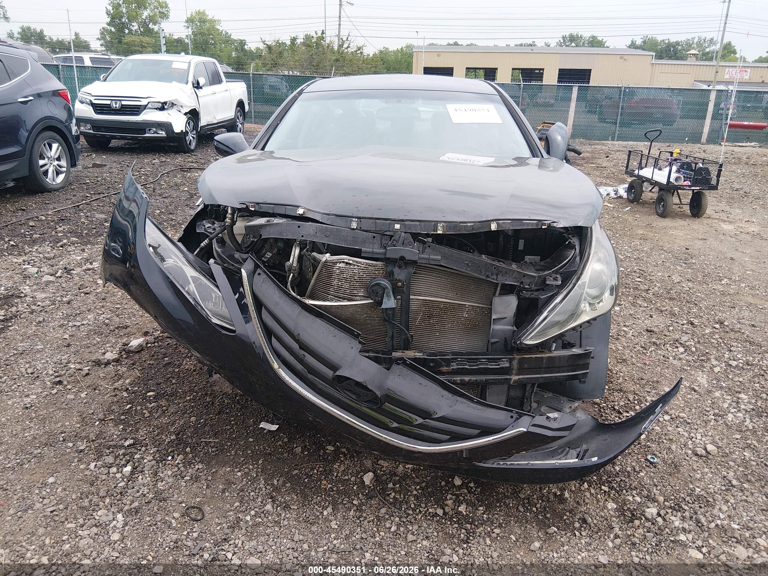 2012 Hyundai Sonata Gls Black vin: 5NPEB4AC9CH461950