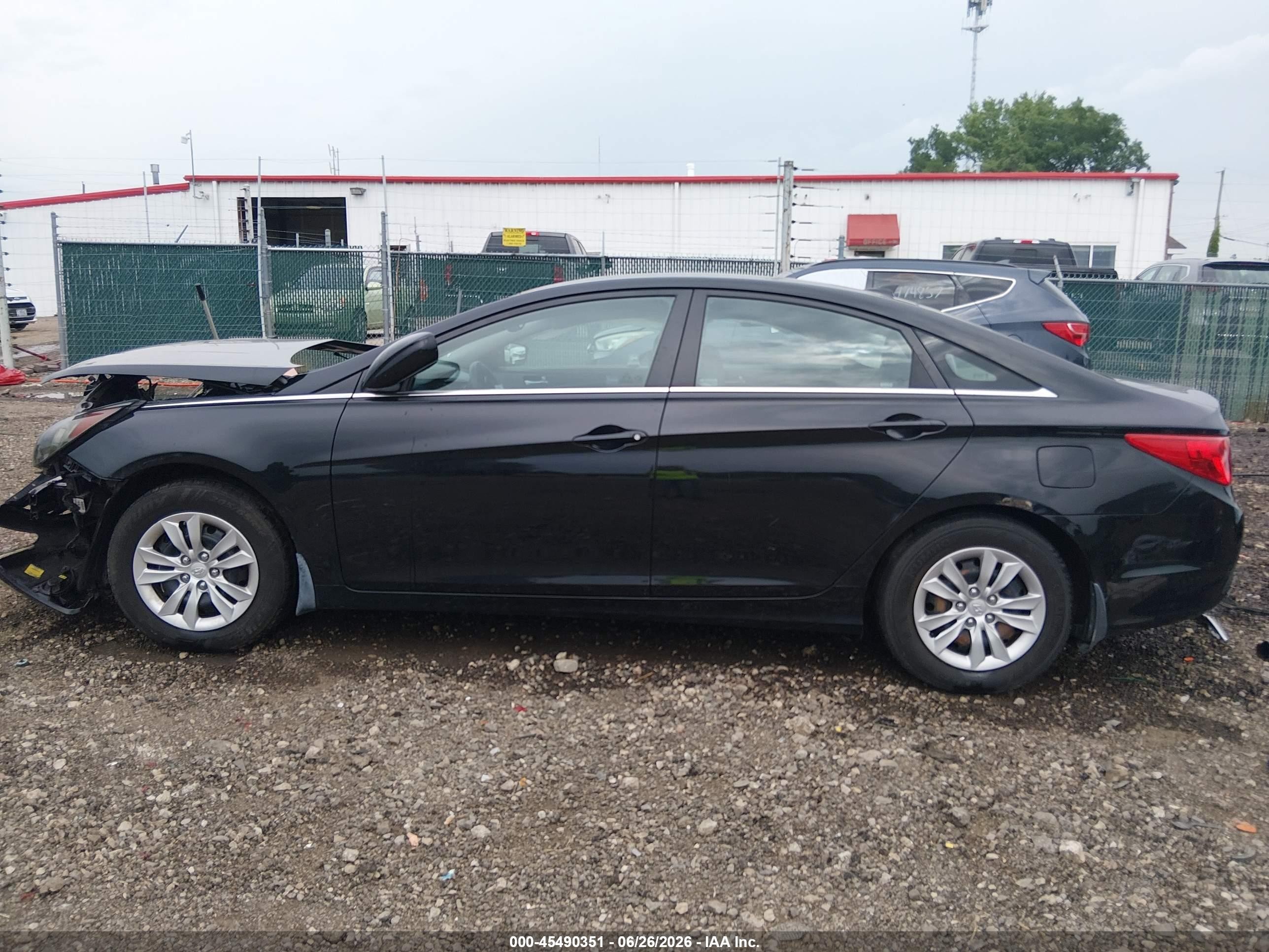 2012 Hyundai Sonata Gls Black vin: 5NPEB4AC9CH461950