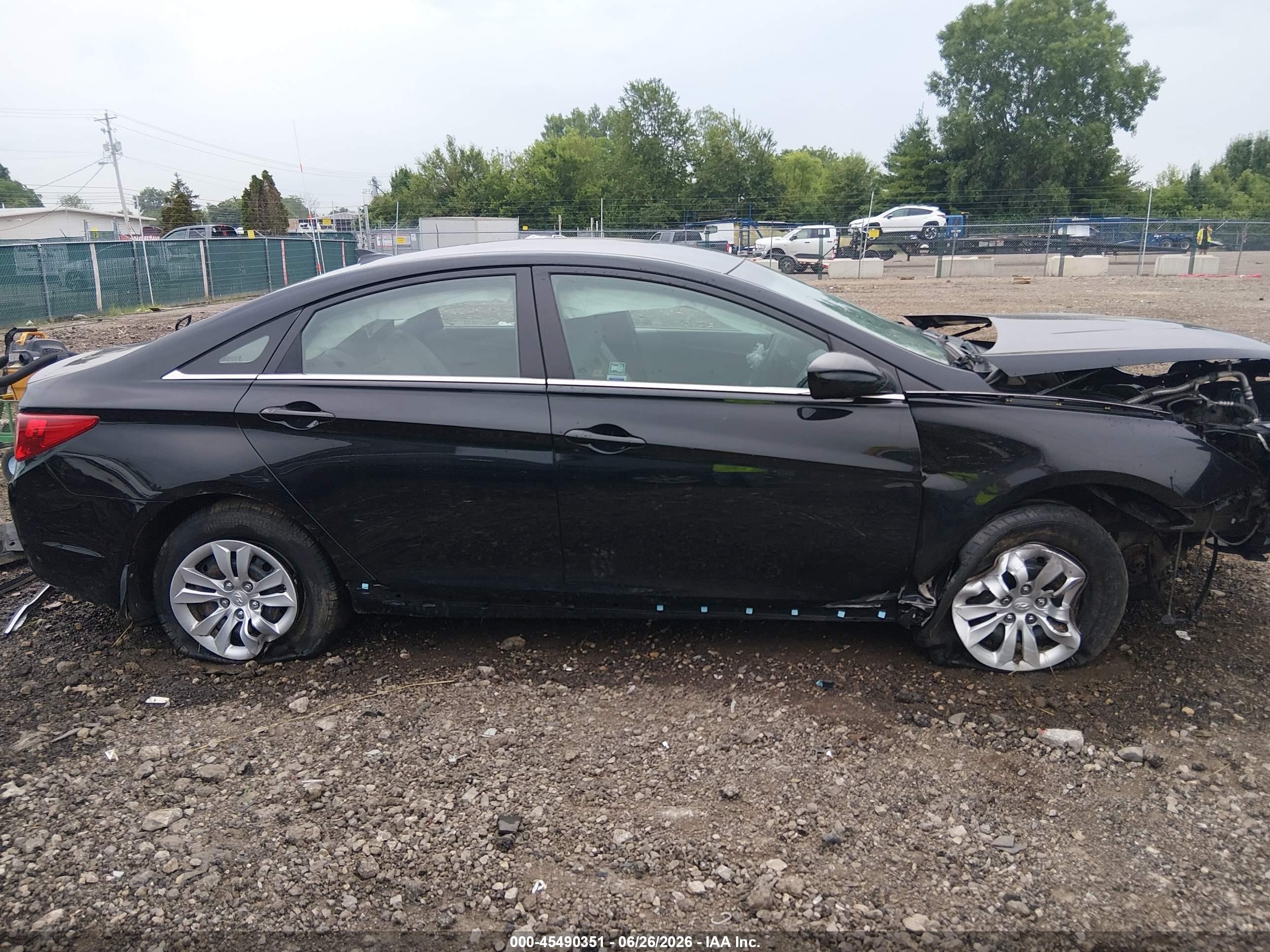 2012 Hyundai Sonata Gls Black vin: 5NPEB4AC9CH461950