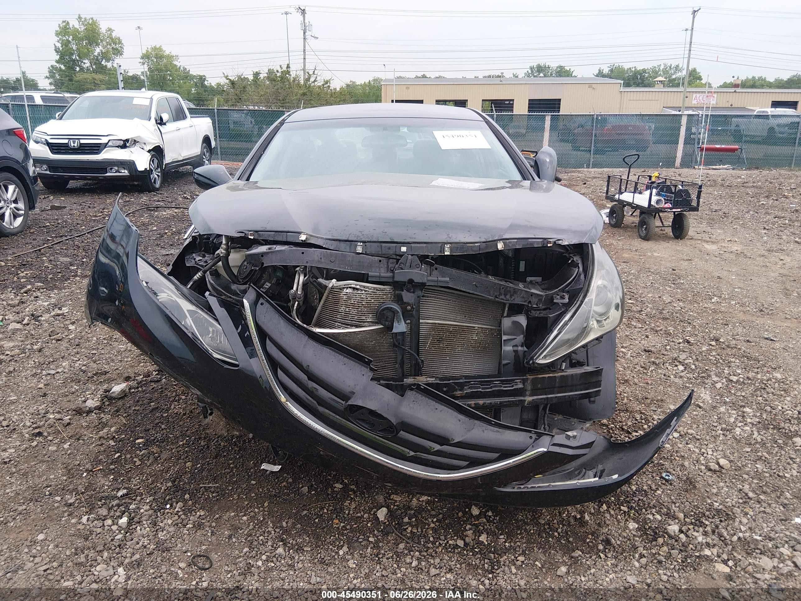 2012 Hyundai Sonata Gls Black vin: 5NPEB4AC9CH461950