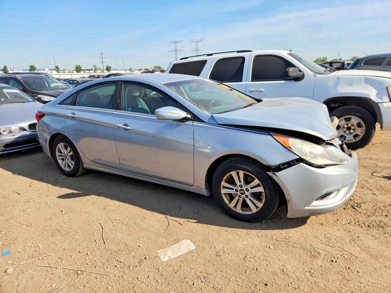 2012 Hyundai Sonata Gls Silver vin: 5NPEB4AC9CH468283