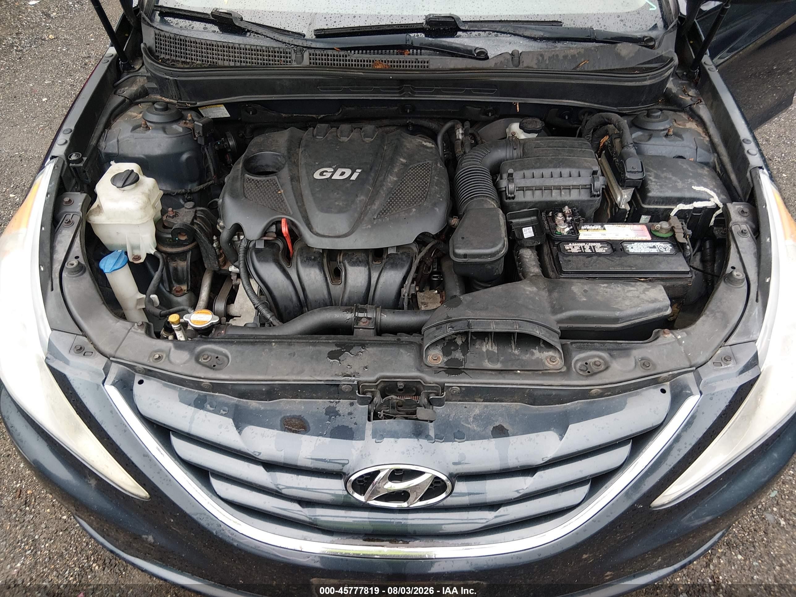 2012 Hyundai Sonata Gls Серый vin: 5NPEB4AC9CH469112