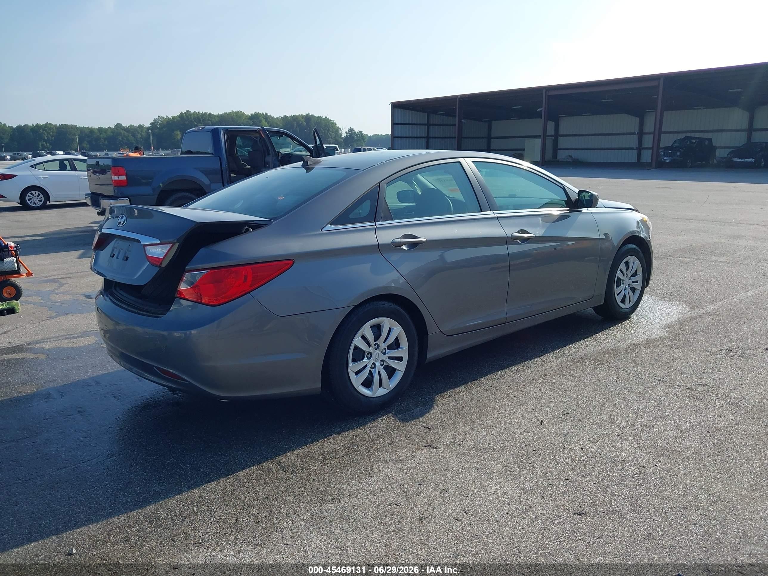 2012 Hyundai Sonata Gls Gray vin: 5NPEB4AC9CH478294