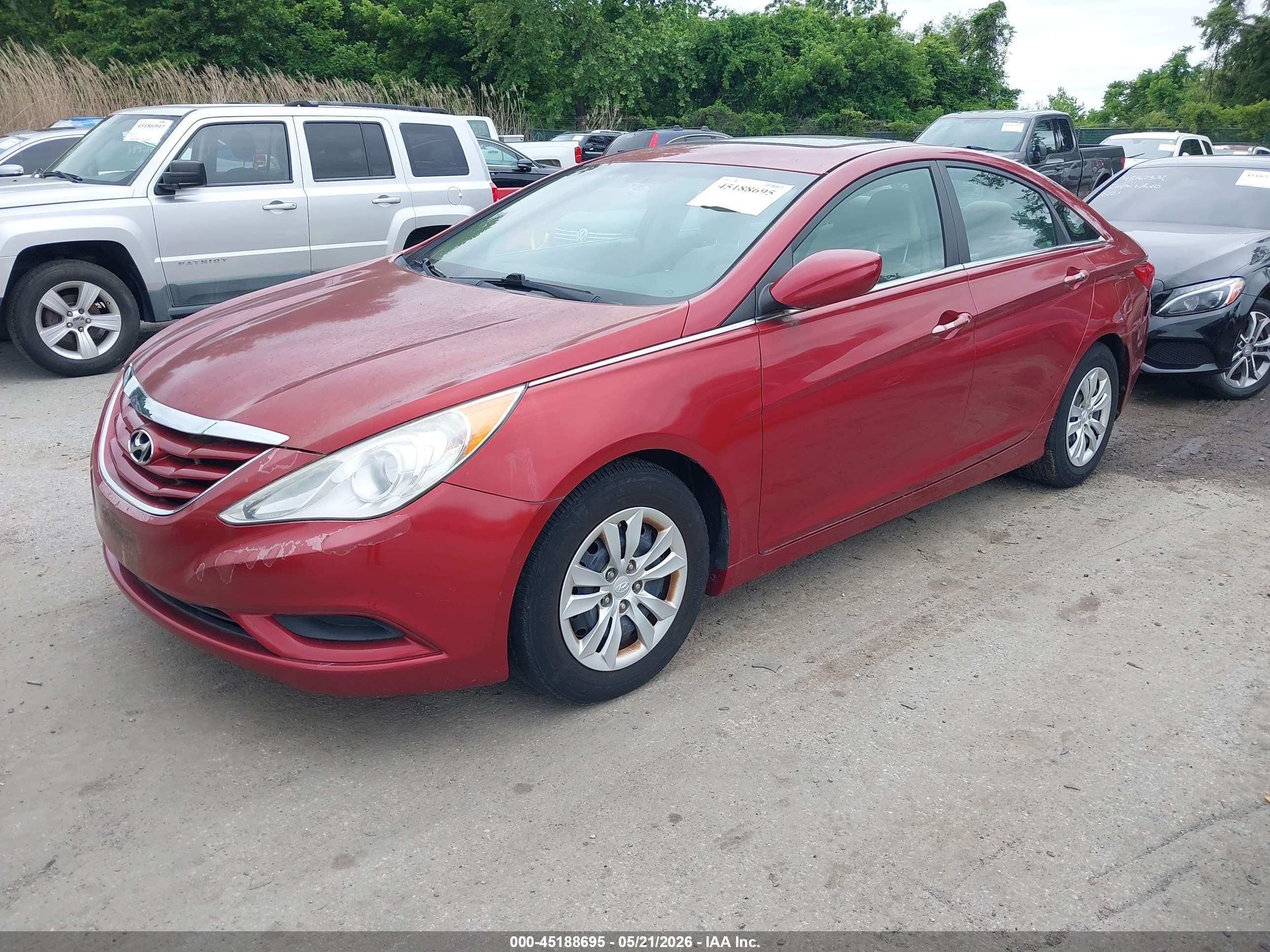 2012 Hyundai Sonata Gls Red vin: 5NPEB4AC9CH482717