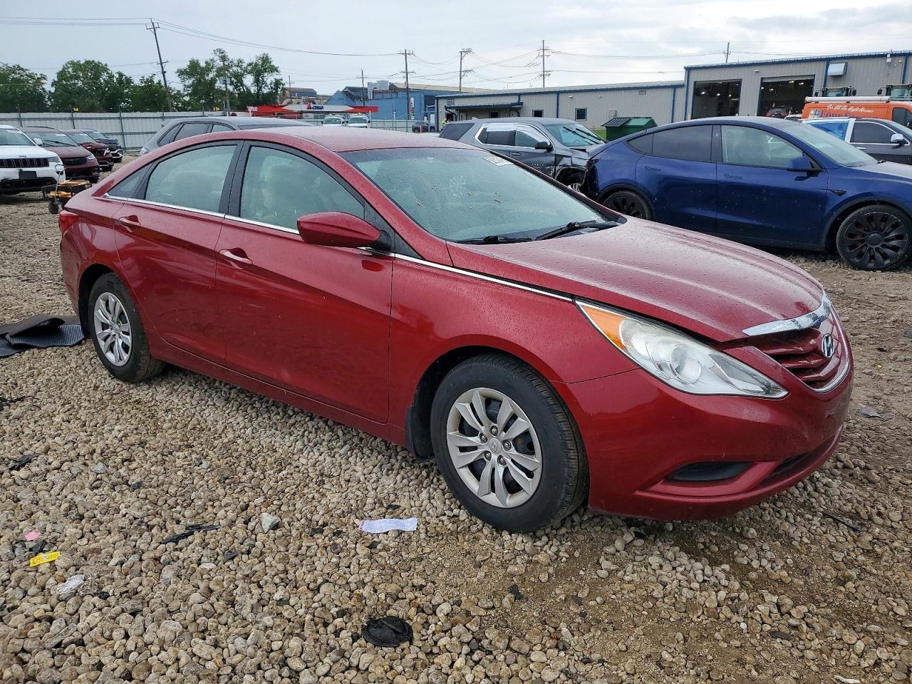 2012 Hyundai Sonata Gls Красный vin: 5NPEB4AC9CH483169
