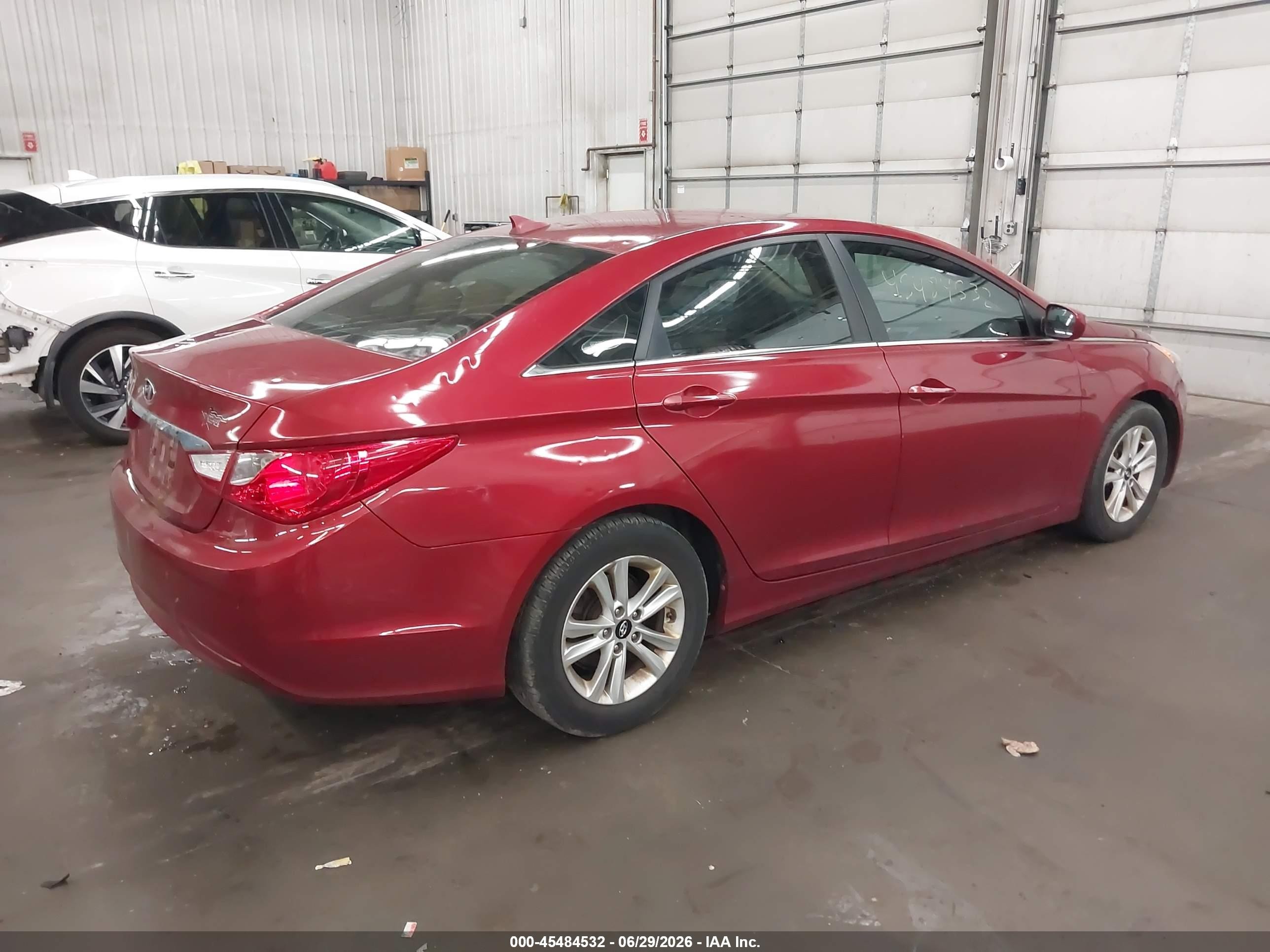 2012 Hyundai Sonata Gls Red vin: 5NPEB4AC9CH486699