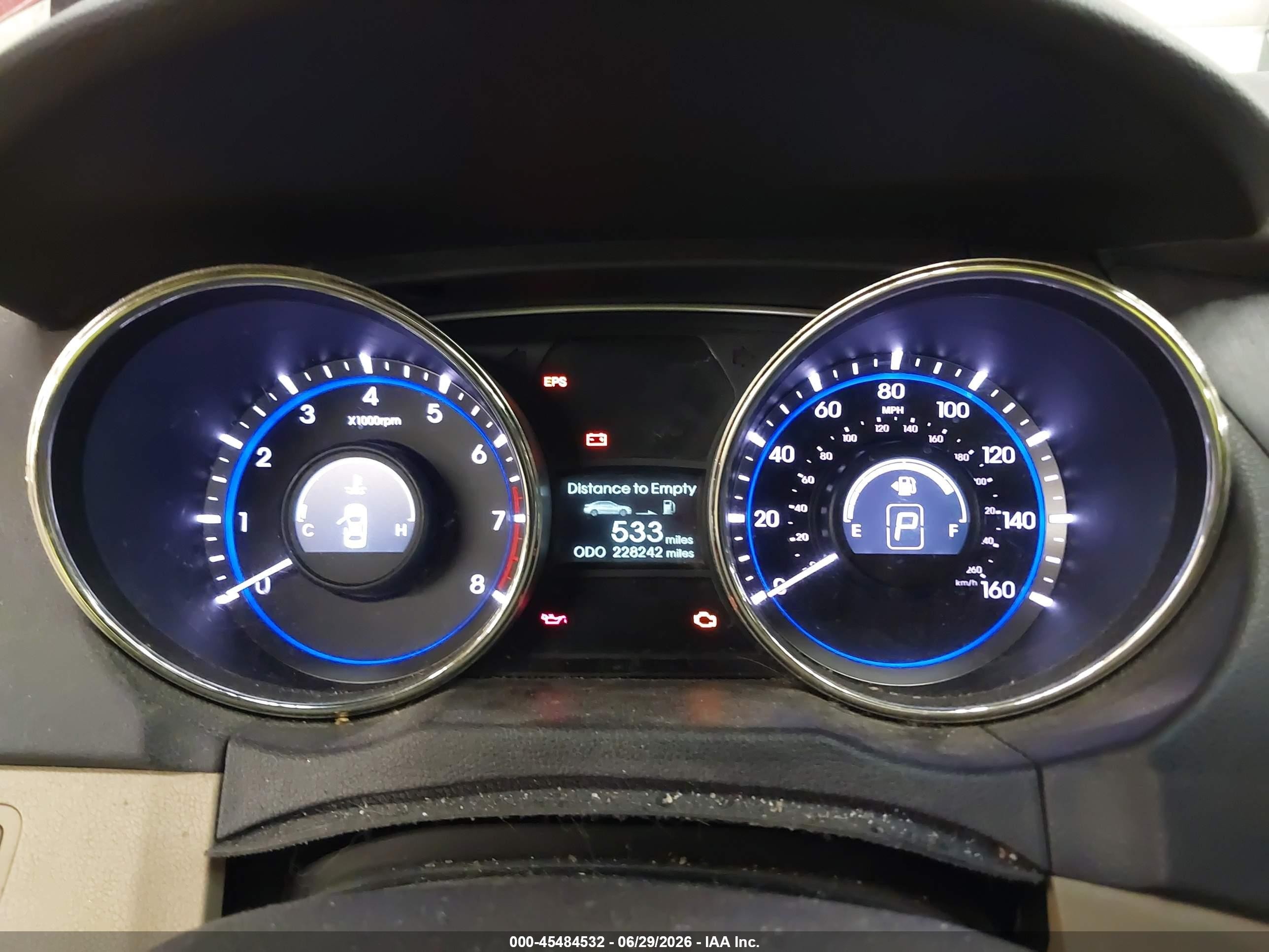 2012 Hyundai Sonata Gls Red vin: 5NPEB4AC9CH486699