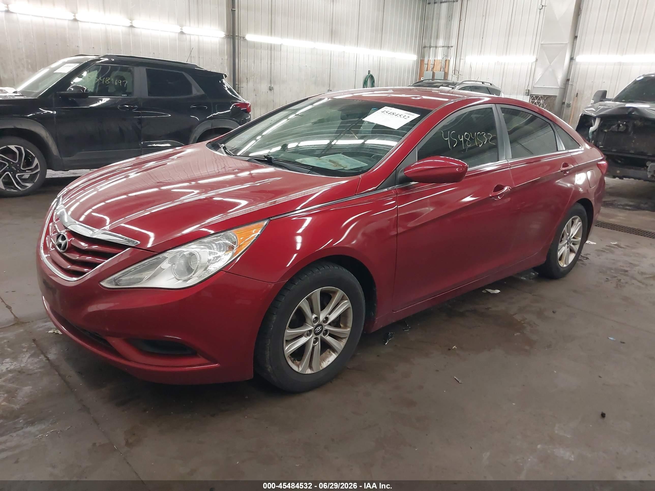 2012 Hyundai Sonata Gls Red vin: 5NPEB4AC9CH486699