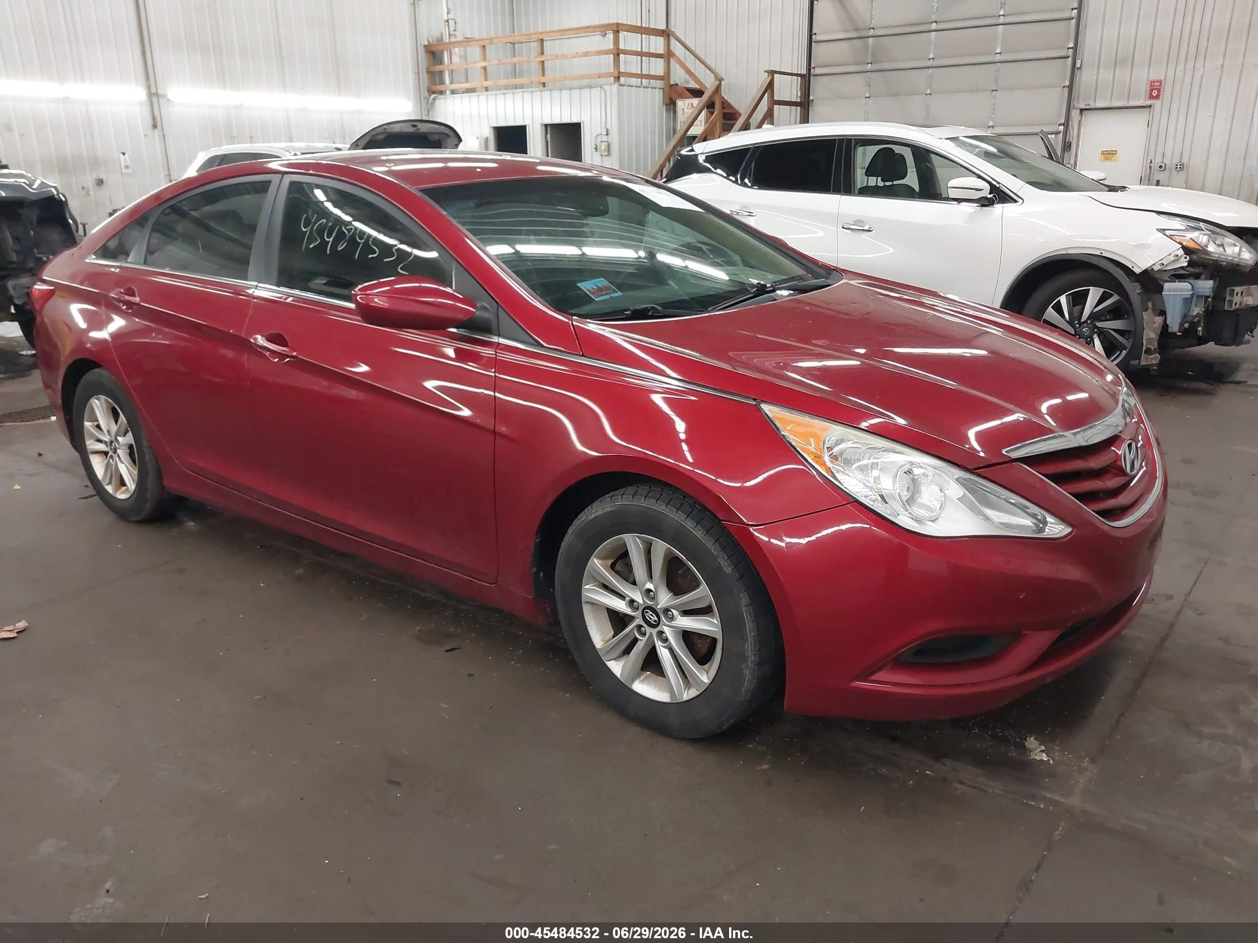 2012 Hyundai Sonata Gls Red vin: 5NPEB4AC9CH486699