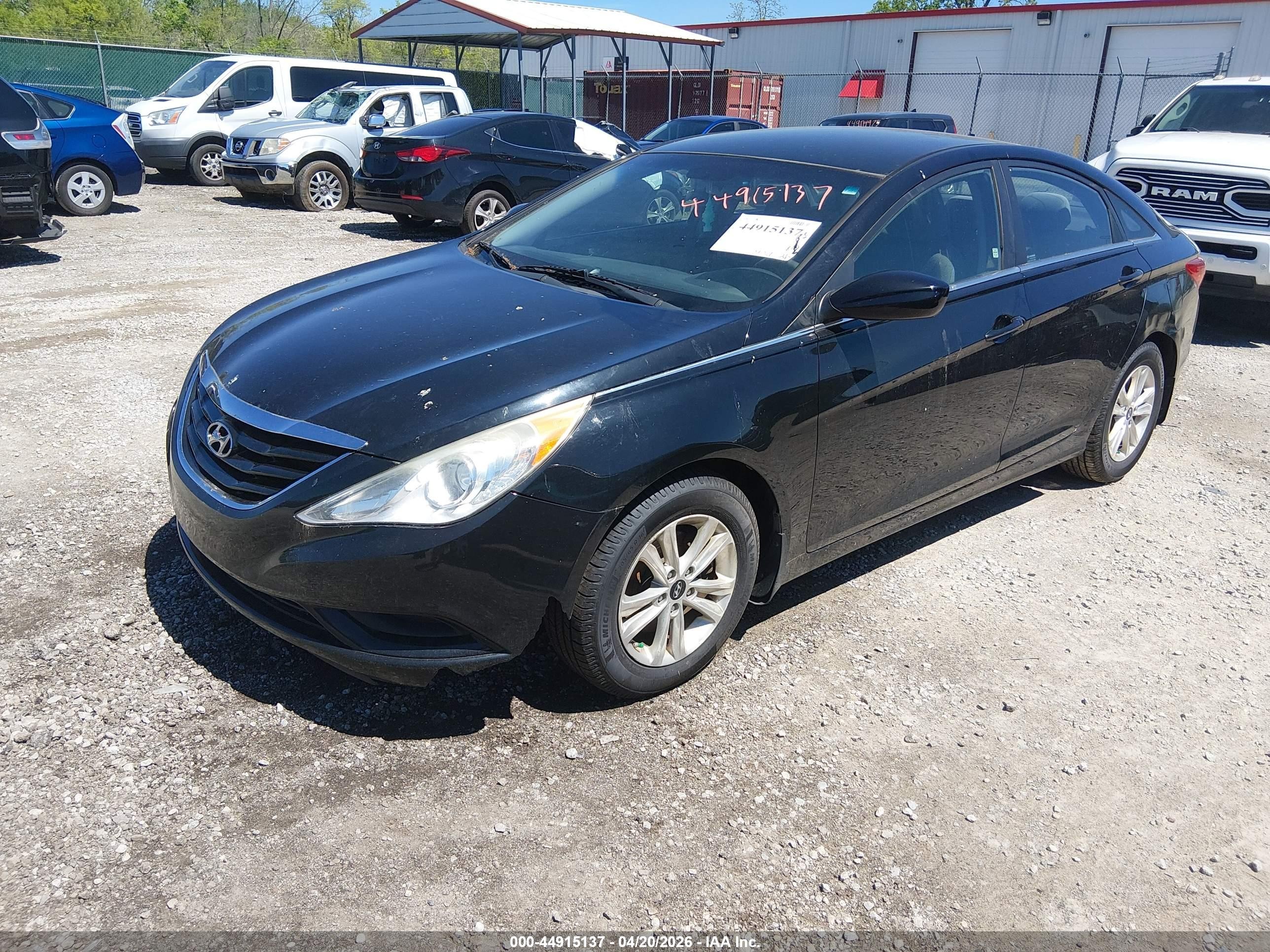 2012 Hyundai Sonata Gls Black vin: 5NPEB4AC9CH498433