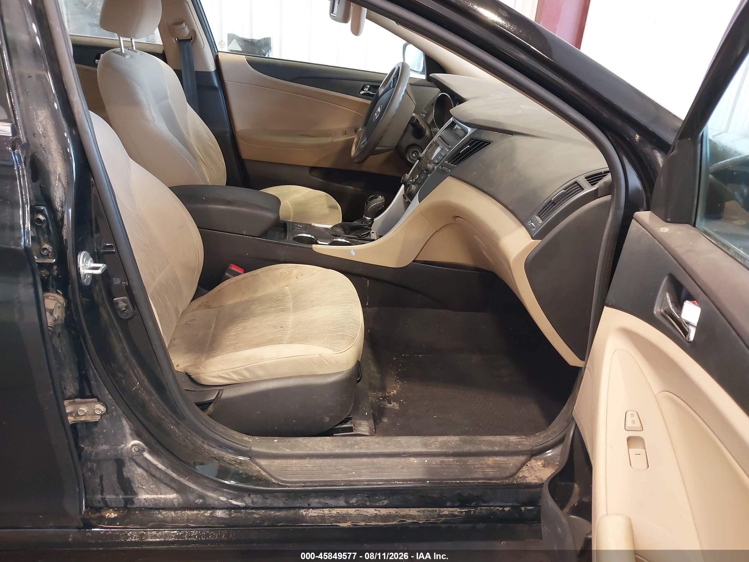 2013 Hyundai Sonata Gls Black vin: 5NPEB4AC9DH505995