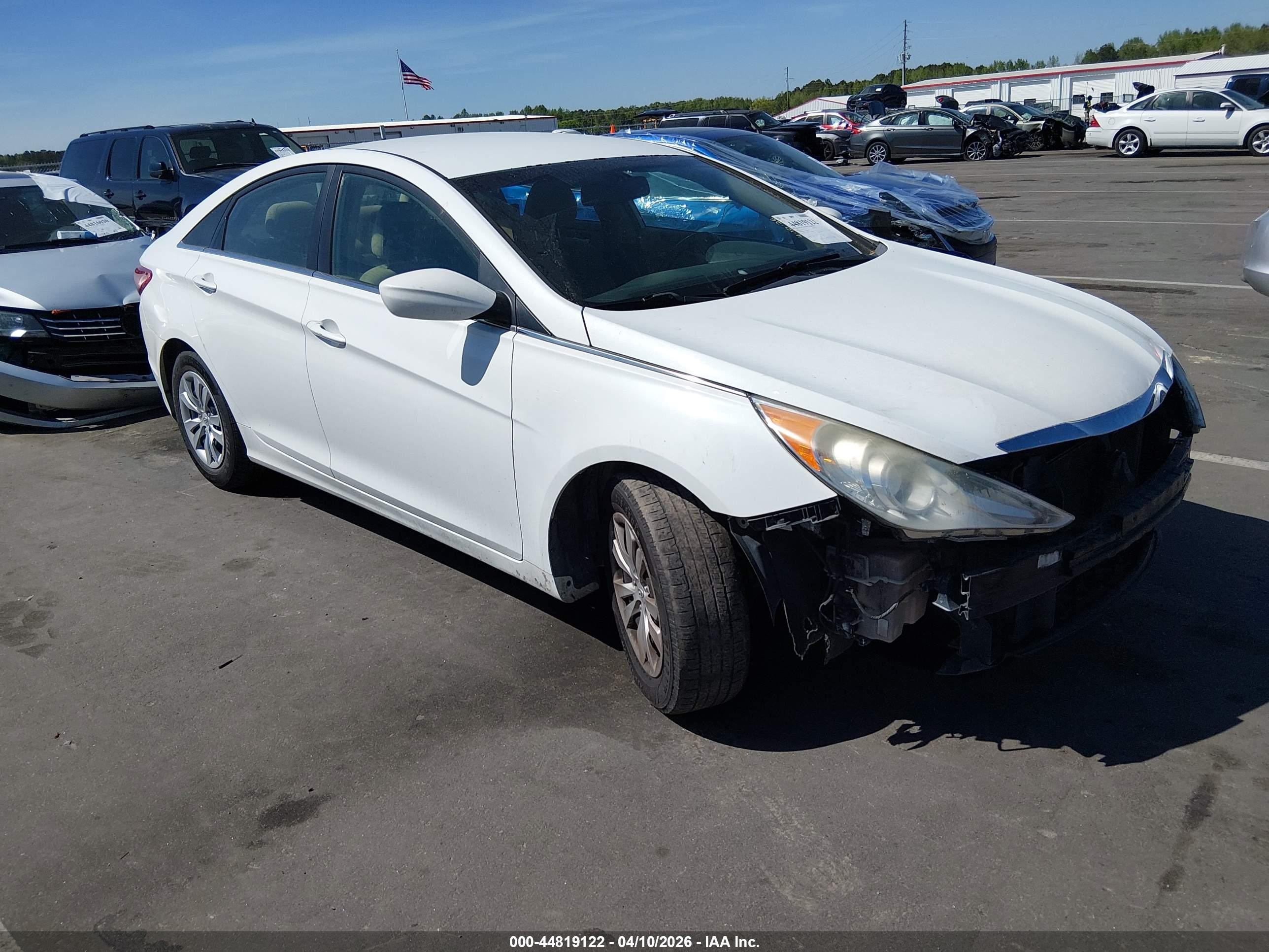 2013 Hyundai Sonata Gls White vin: 5NPEB4AC9DH509674
