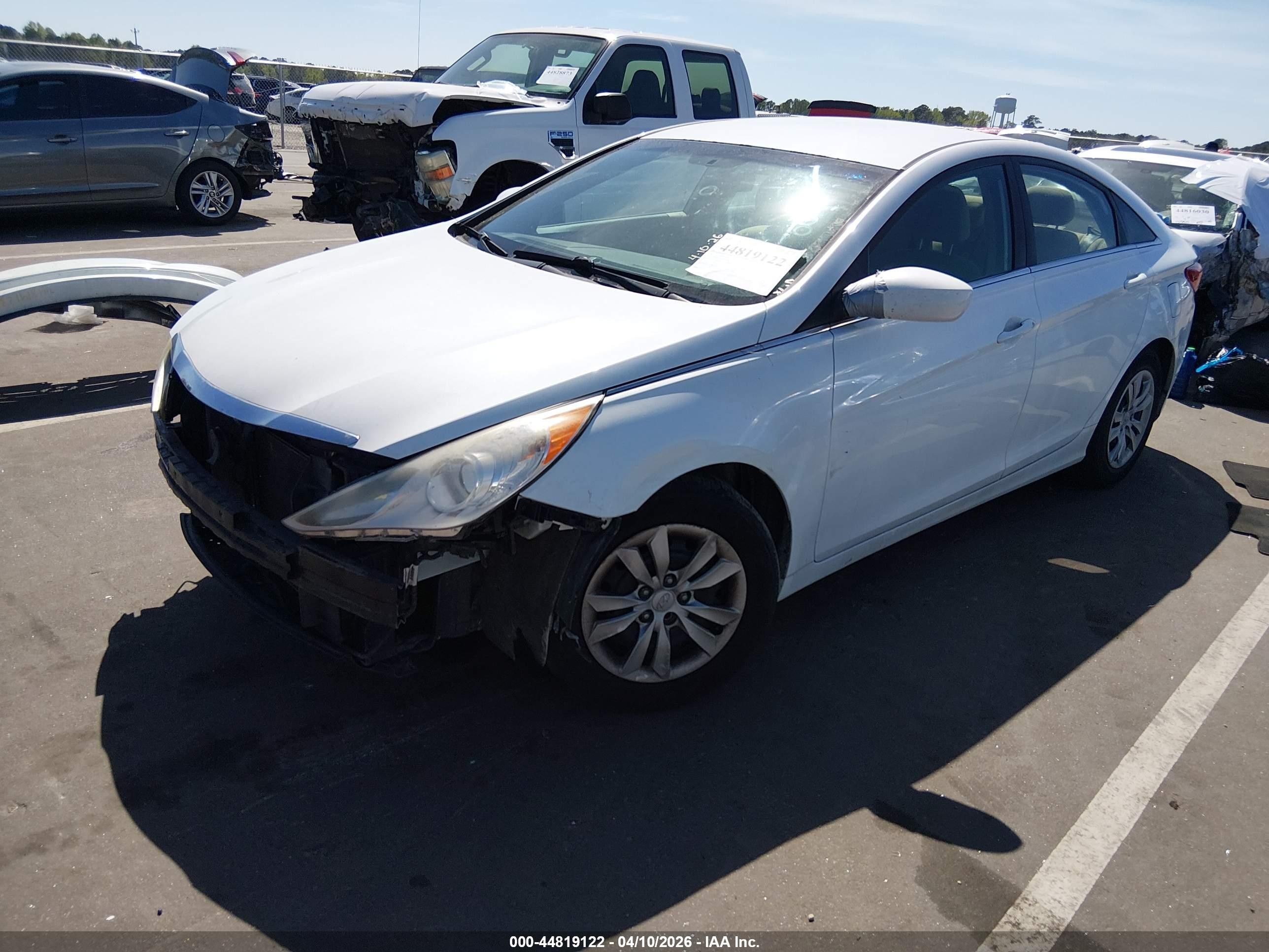 2013 Hyundai Sonata Gls White vin: 5NPEB4AC9DH509674