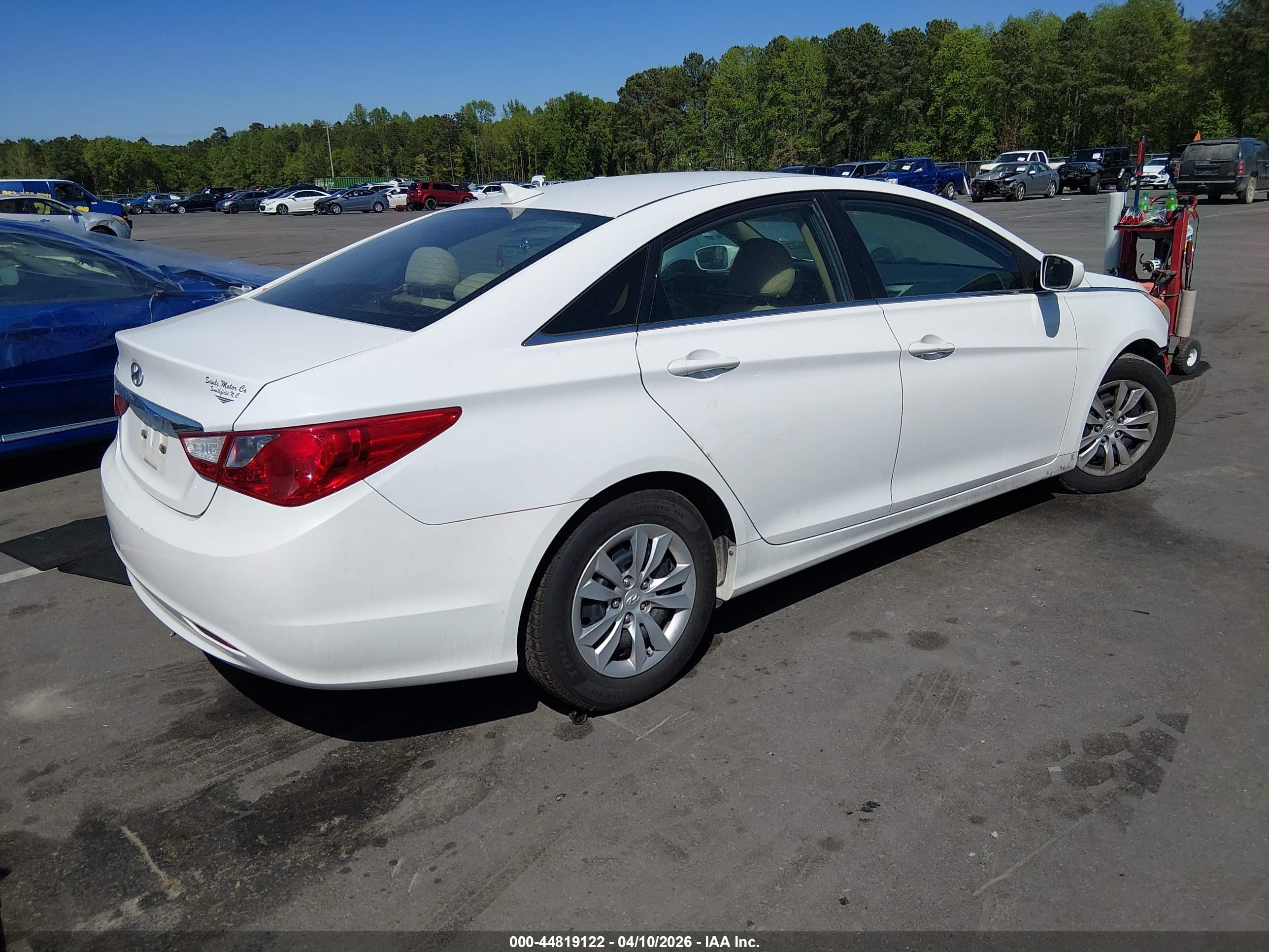 2013 Hyundai Sonata Gls White vin: 5NPEB4AC9DH509674