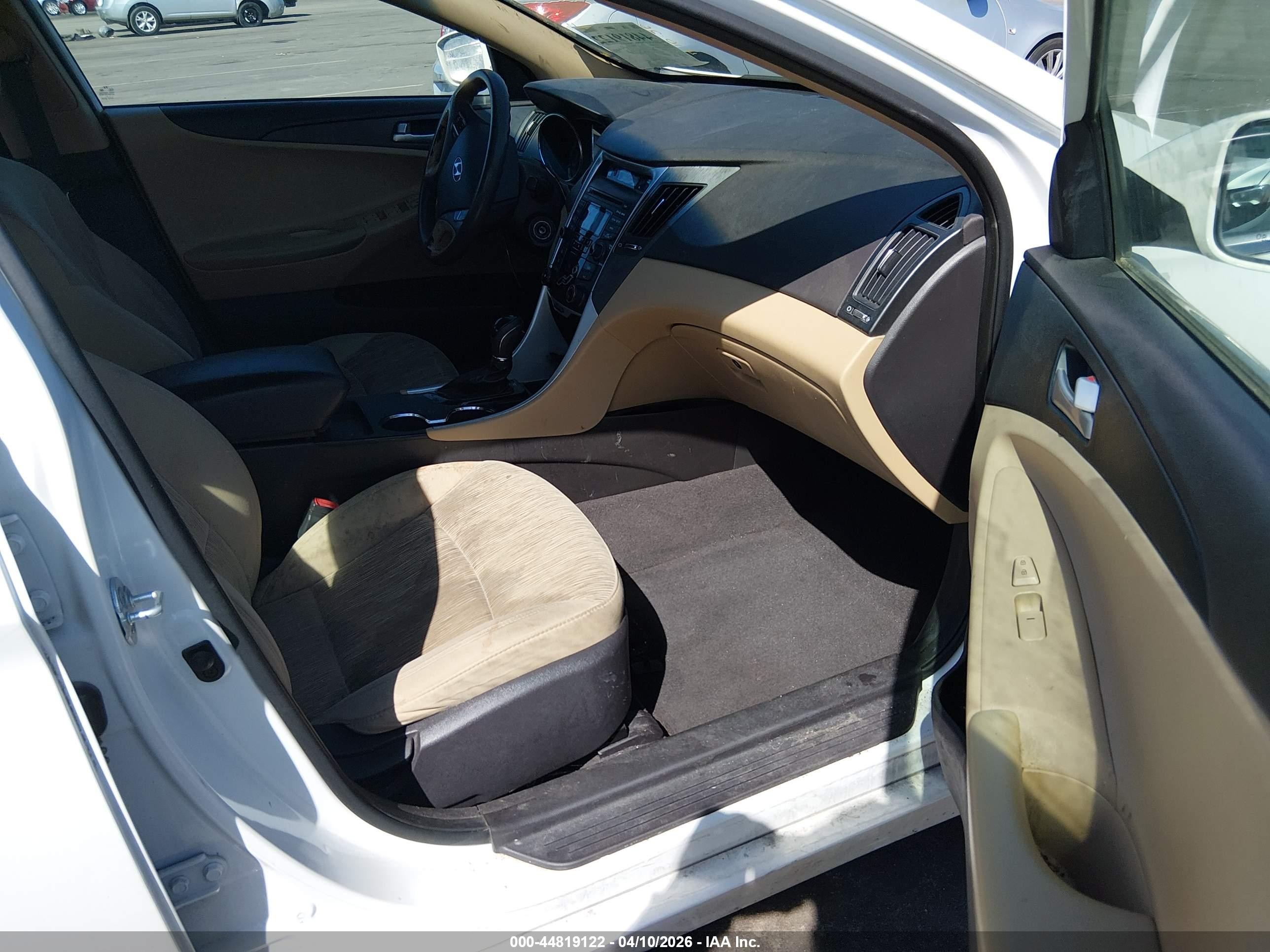 2013 Hyundai Sonata Gls White vin: 5NPEB4AC9DH509674