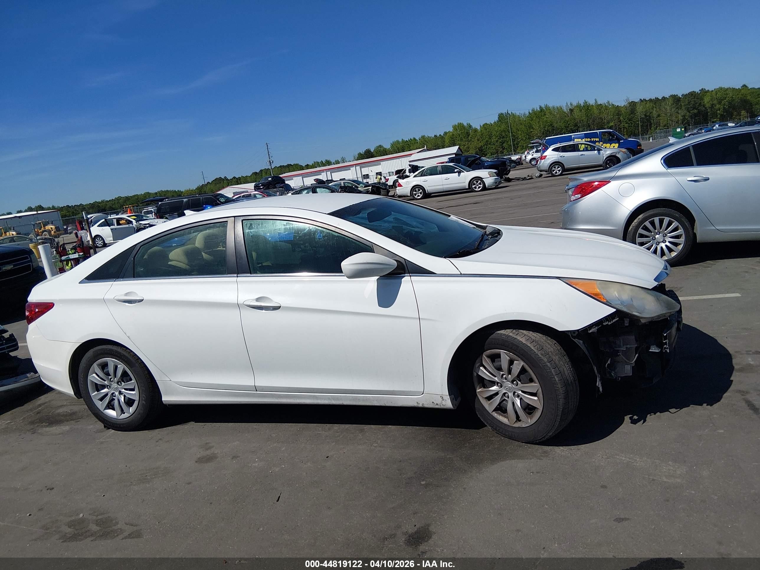 2013 Hyundai Sonata Gls White vin: 5NPEB4AC9DH509674