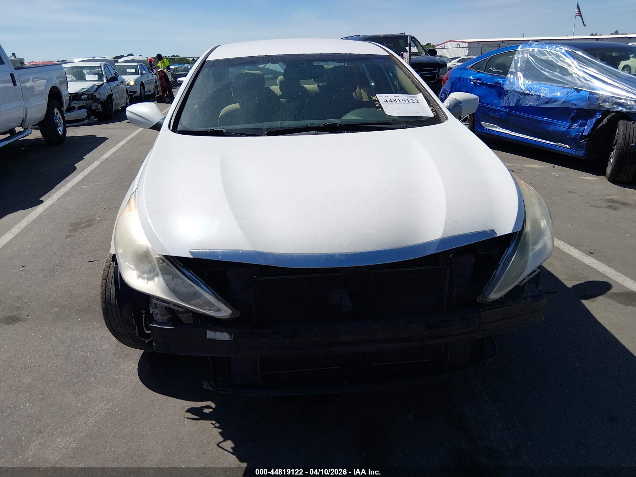 2013 Hyundai Sonata Gls White vin: 5NPEB4AC9DH509674