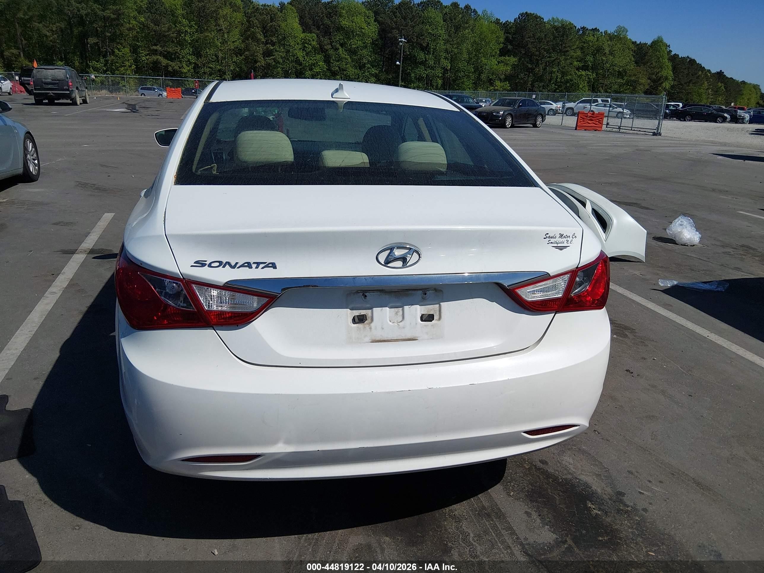 2013 Hyundai Sonata Gls White vin: 5NPEB4AC9DH509674