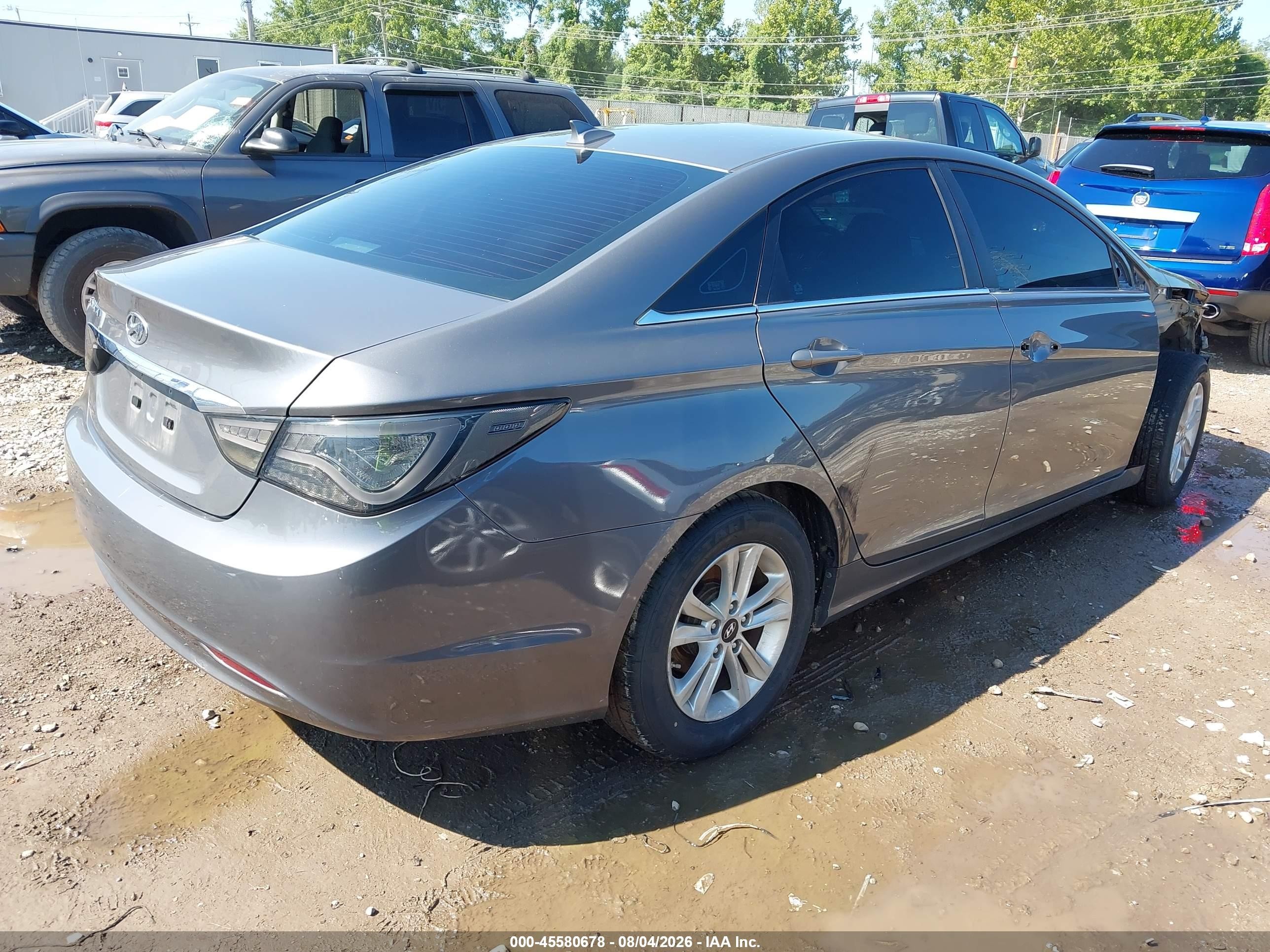 2013 Hyundai Sonata Gls Gray vin: 5NPEB4AC9DH516916