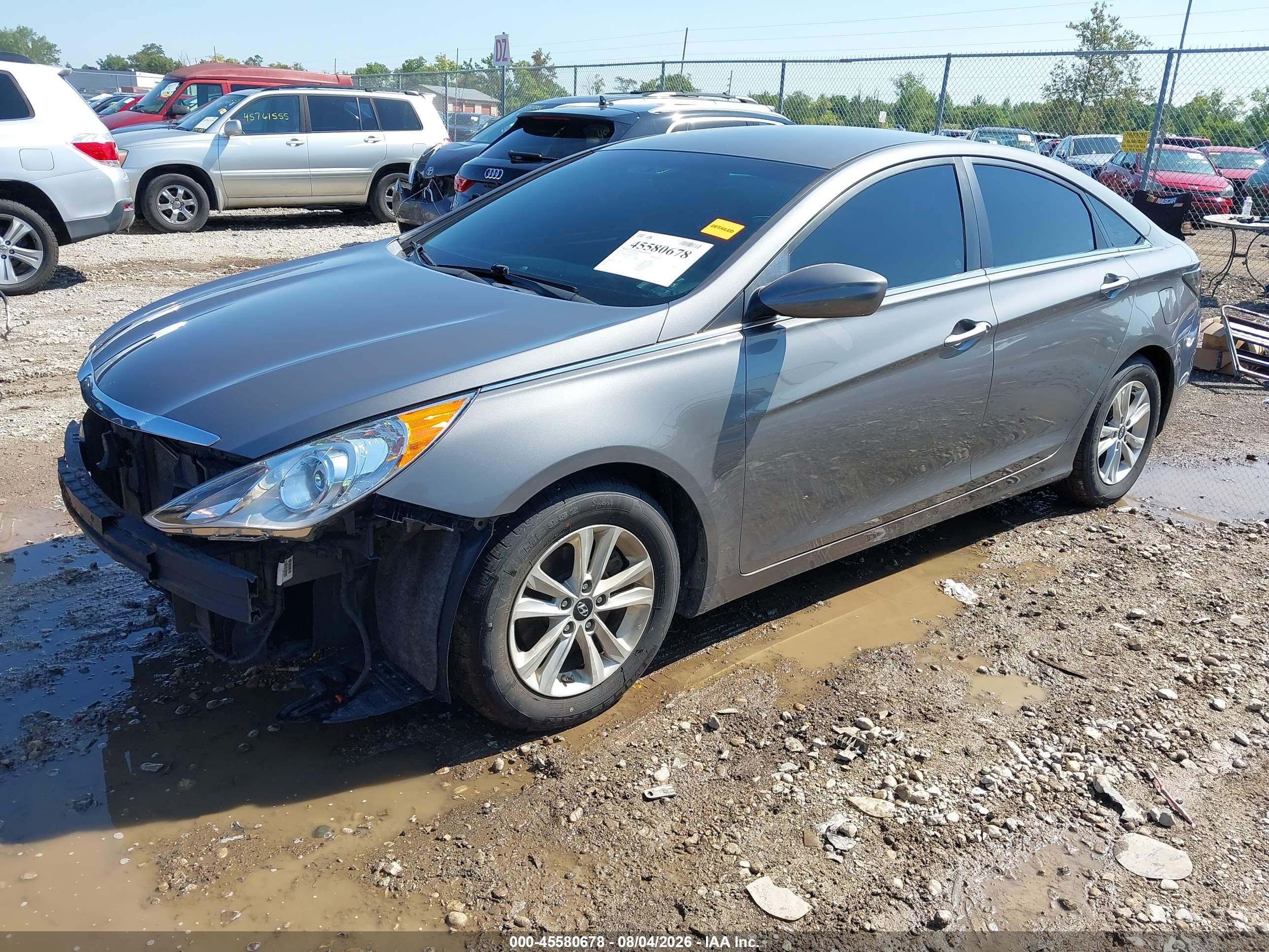 2013 Hyundai Sonata Gls Gray vin: 5NPEB4AC9DH516916