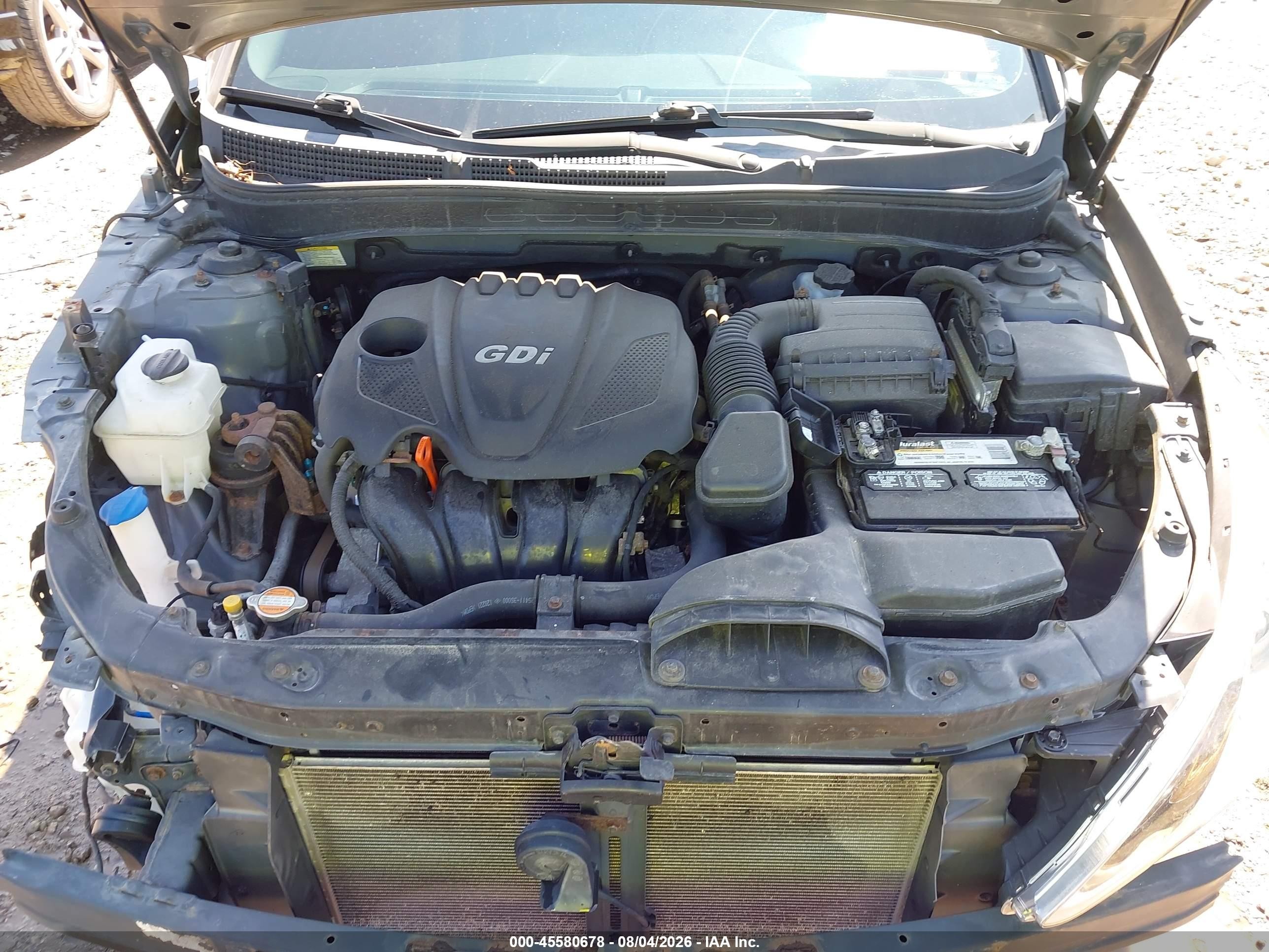 2013 Hyundai Sonata Gls Gray vin: 5NPEB4AC9DH516916