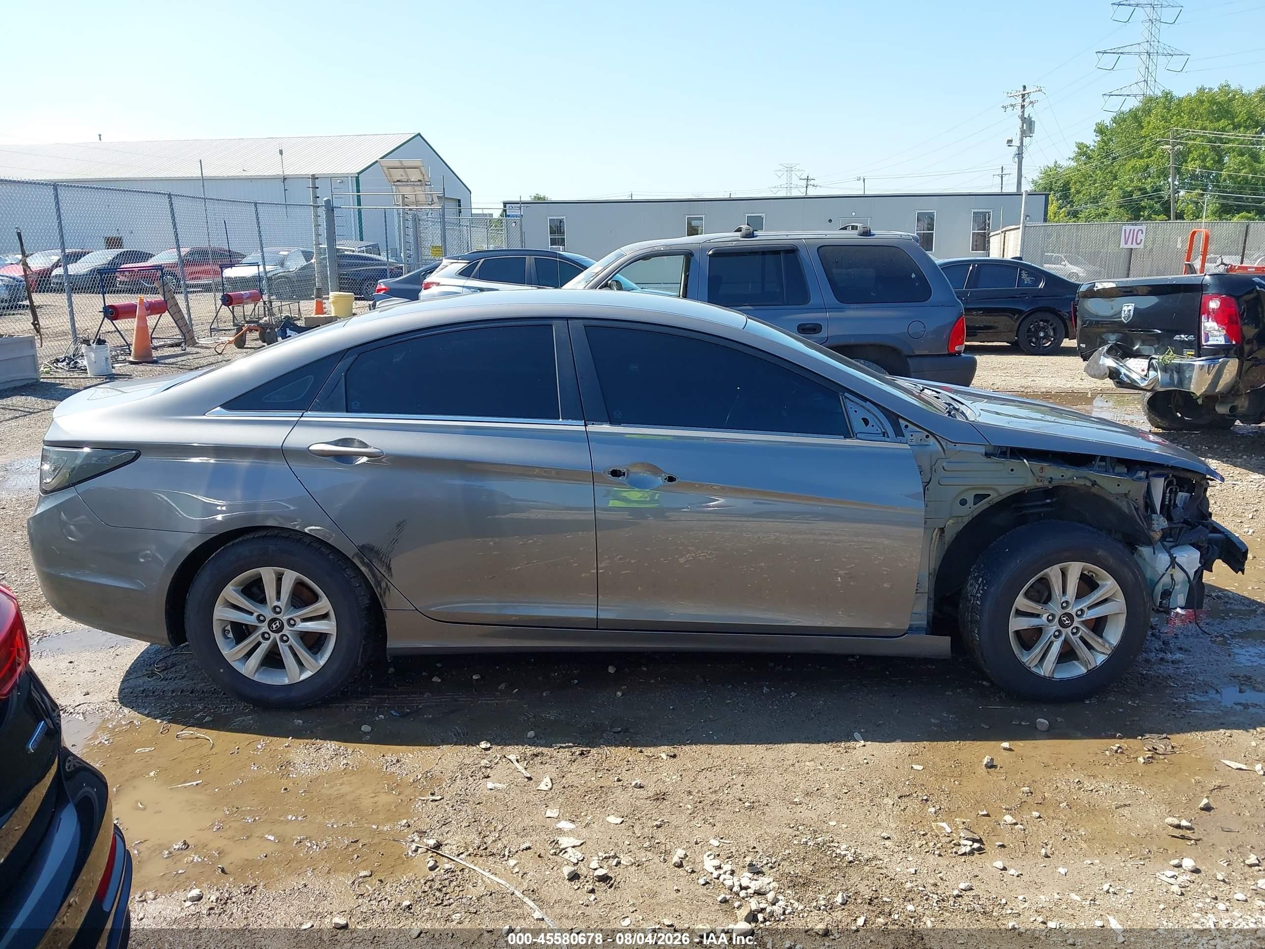 2013 Hyundai Sonata Gls Gray vin: 5NPEB4AC9DH516916