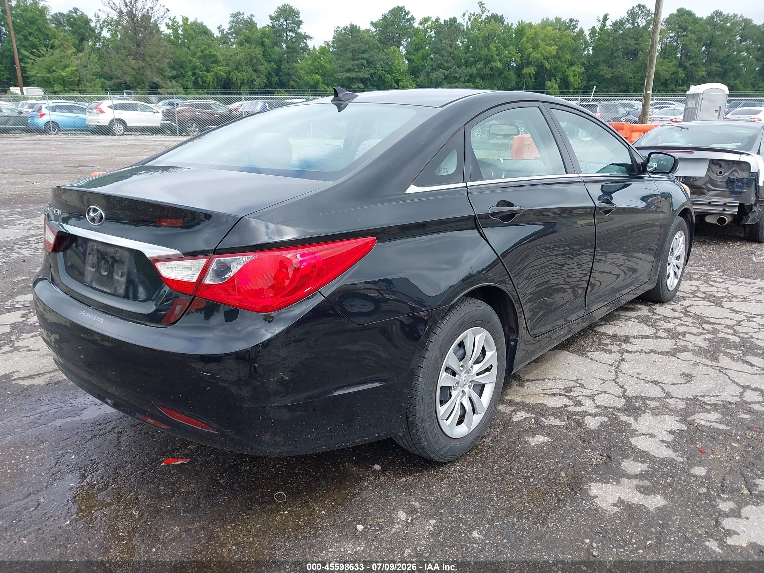 2013 Hyundai Sonata Gls Black vin: 5NPEB4AC9DH527544