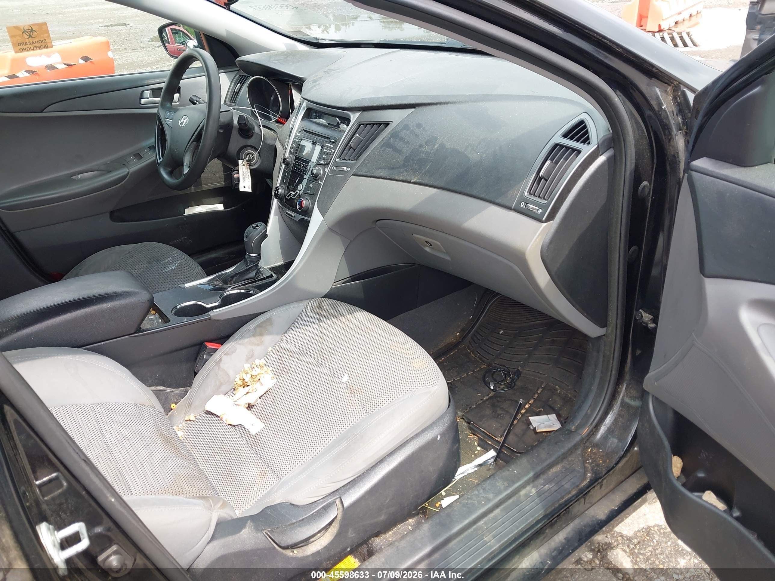 2013 Hyundai Sonata Gls Black vin: 5NPEB4AC9DH527544