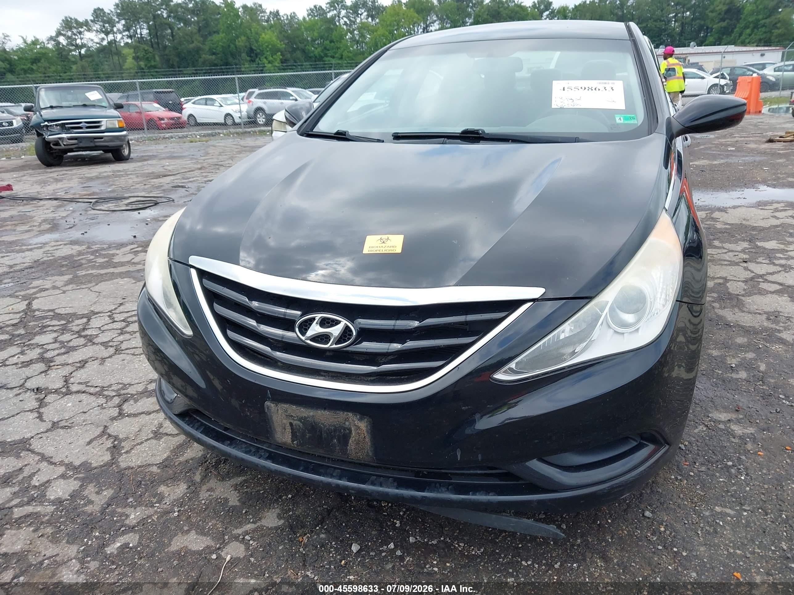 2013 Hyundai Sonata Gls Black vin: 5NPEB4AC9DH527544