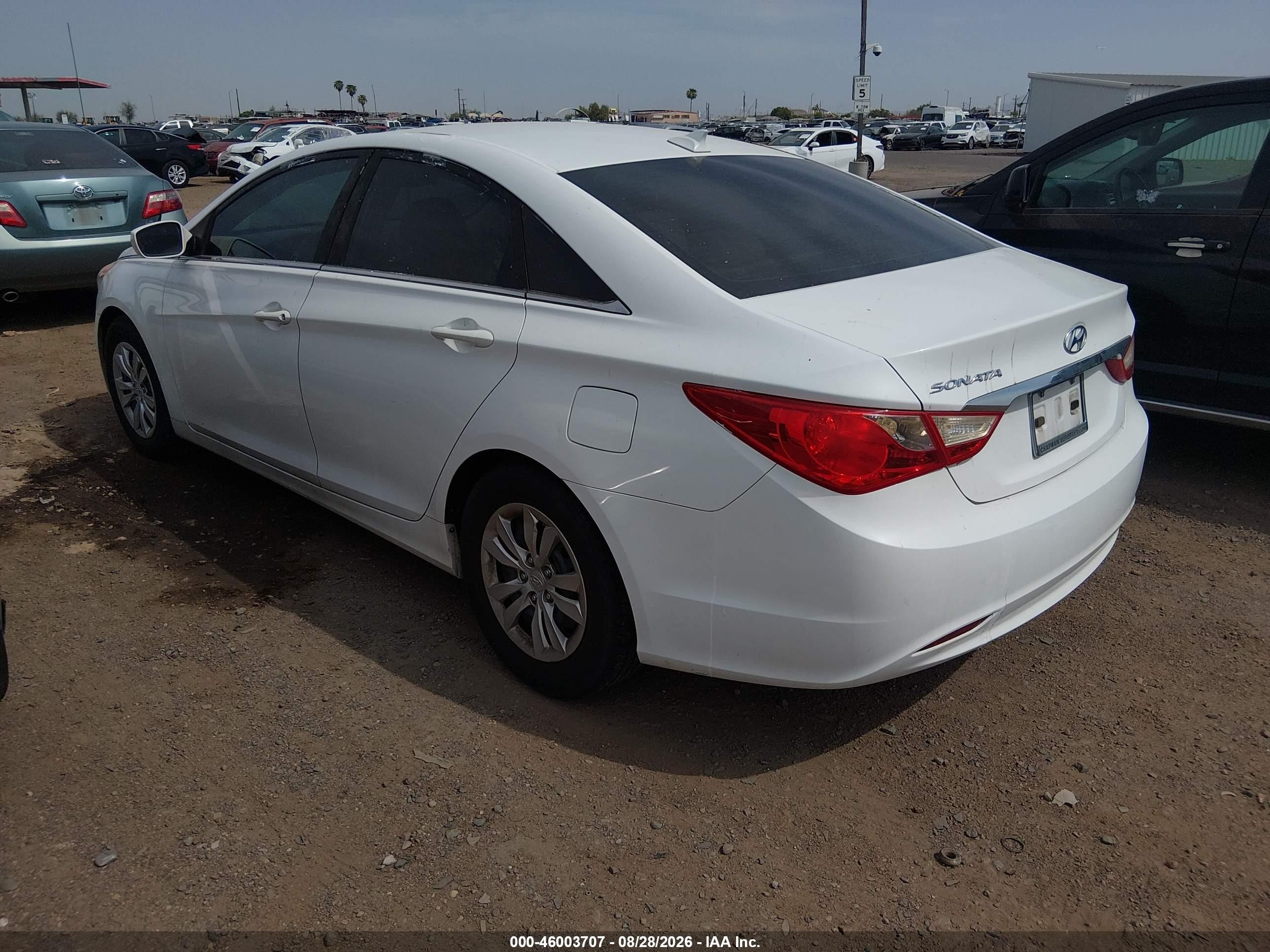 2013 Hyundai Sonata Gls White vin: 5NPEB4AC9DH539807