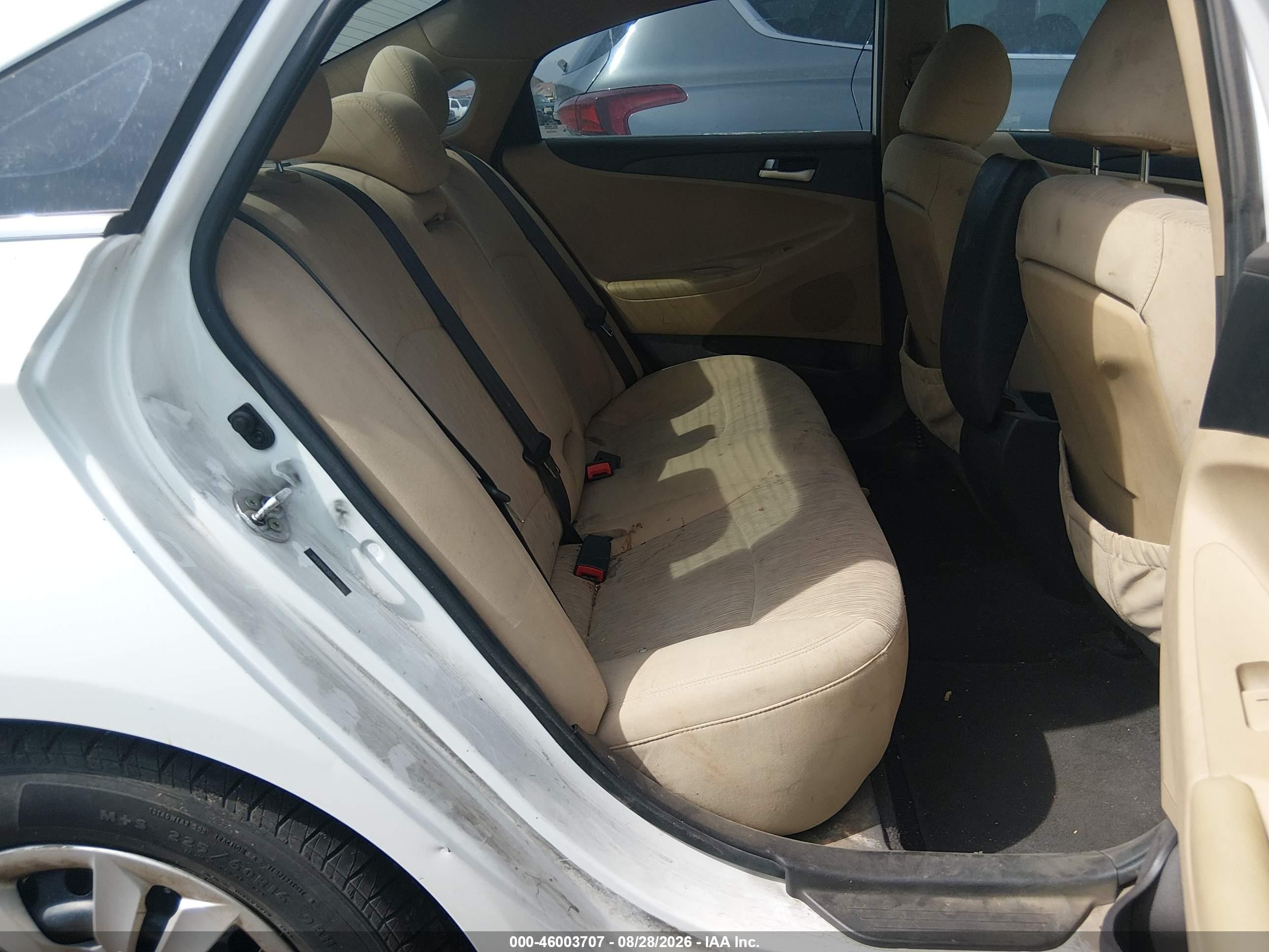 2013 Hyundai Sonata Gls White vin: 5NPEB4AC9DH539807