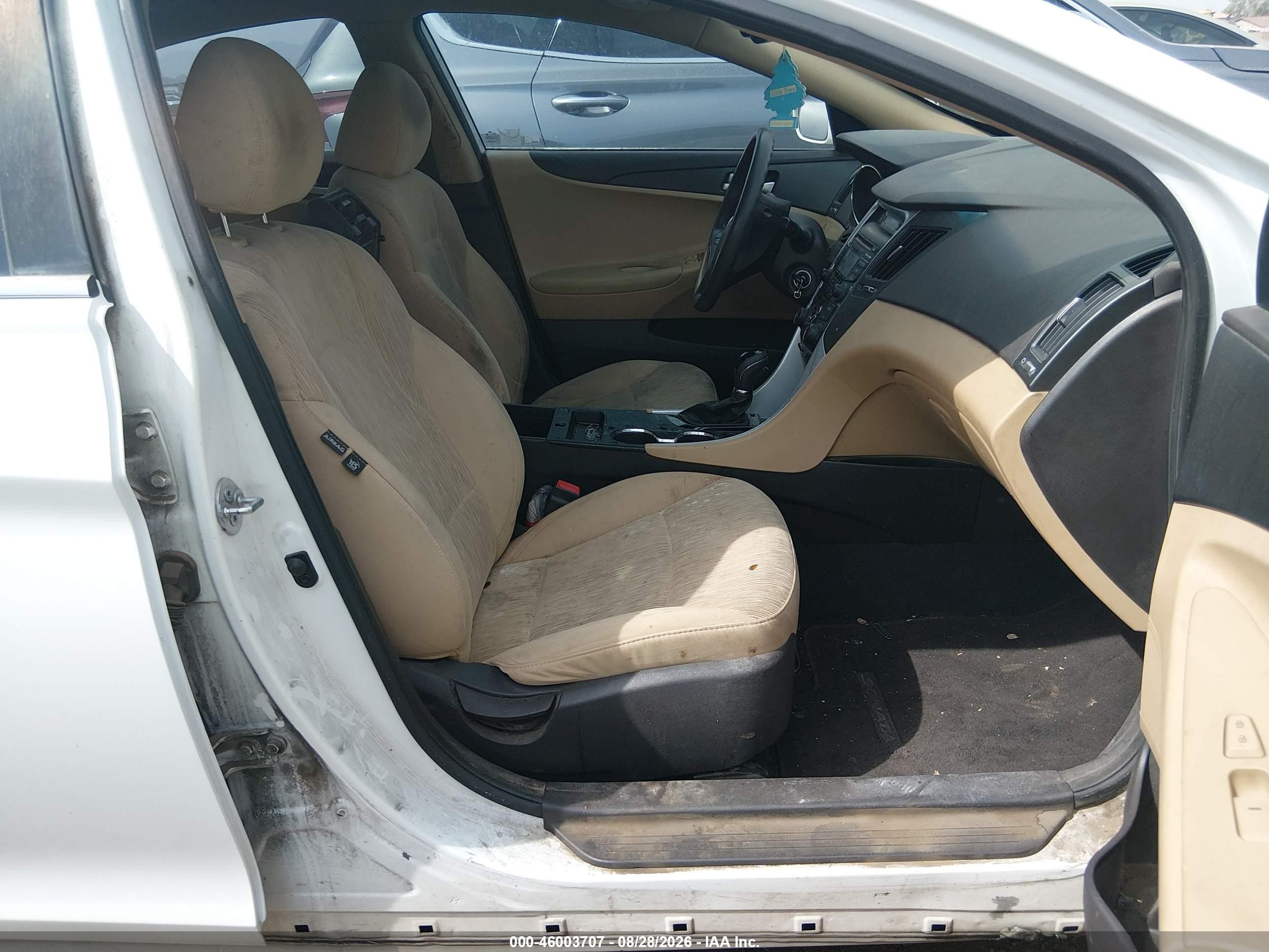 2013 Hyundai Sonata Gls White vin: 5NPEB4AC9DH539807