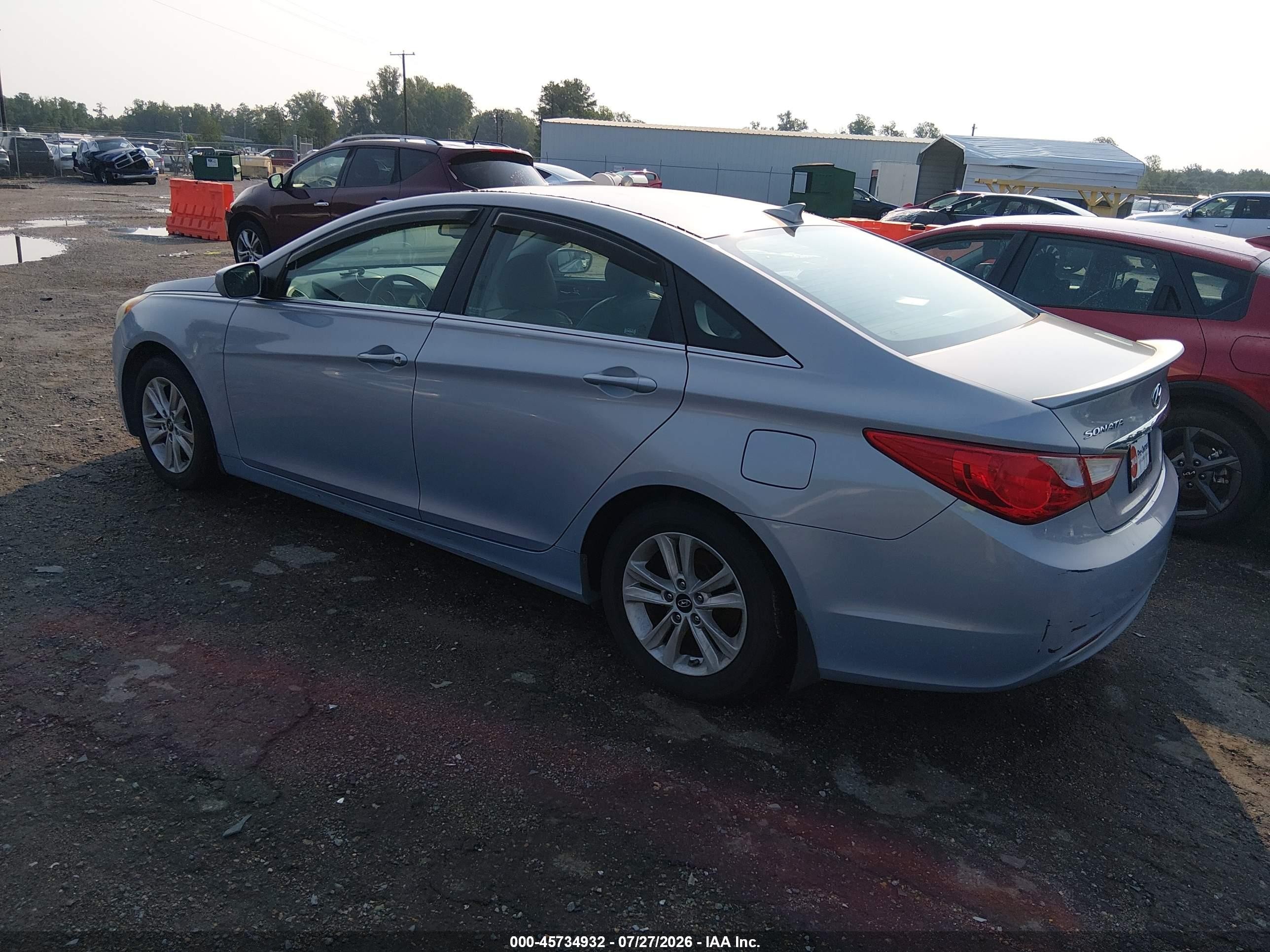 2013 Hyundai Sonata Gls Light Blue vin: 5NPEB4AC9DH553402