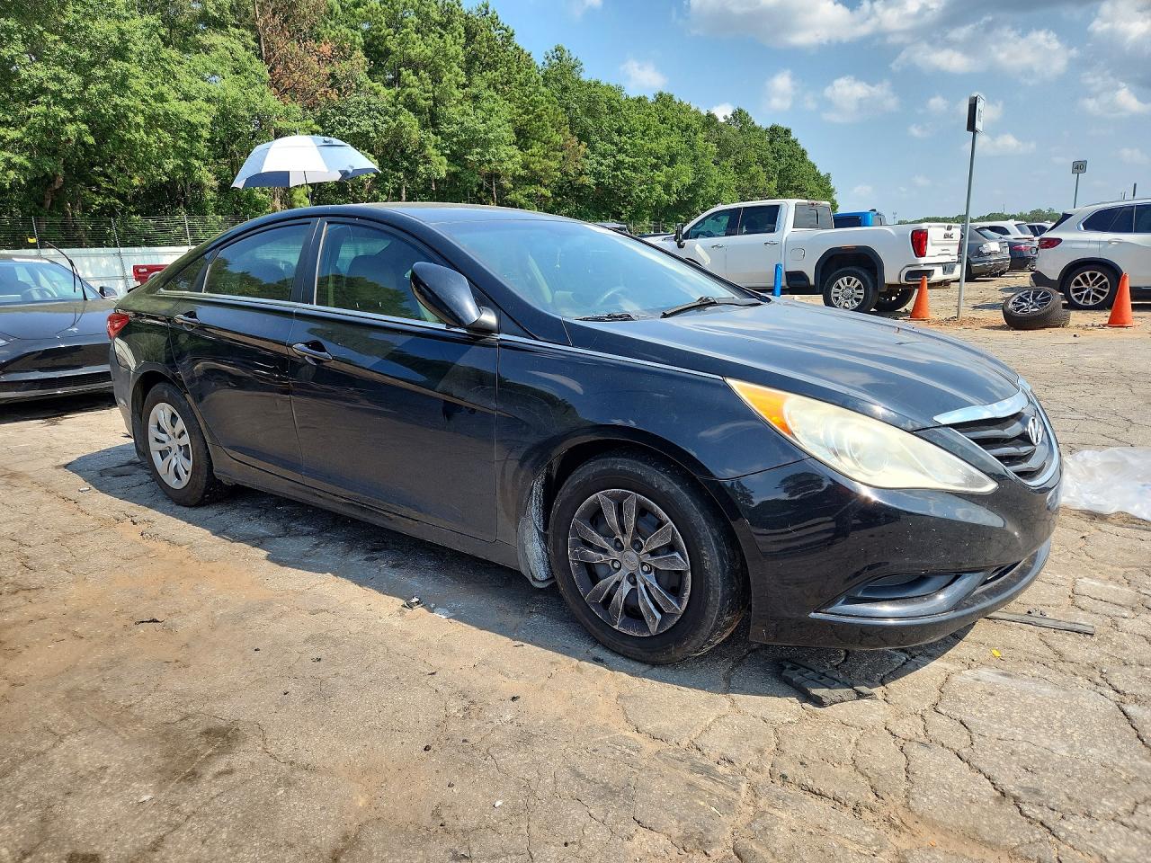 2013 Hyundai Sonata Gls Black vin: 5NPEB4AC9DH556591