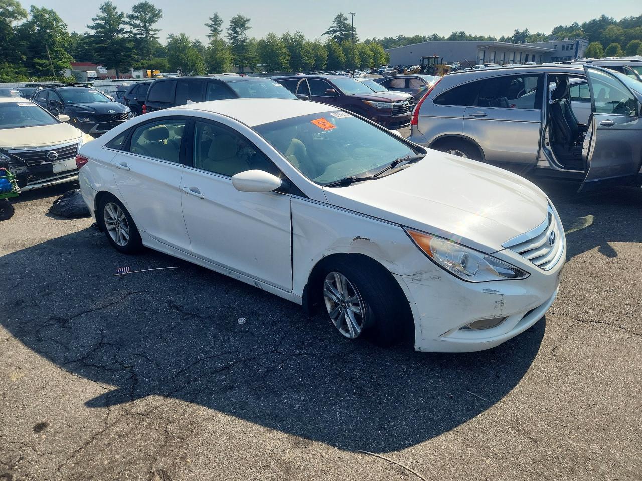 2013 Hyundai Sonata Gls White vin: 5NPEB4AC9DH567185