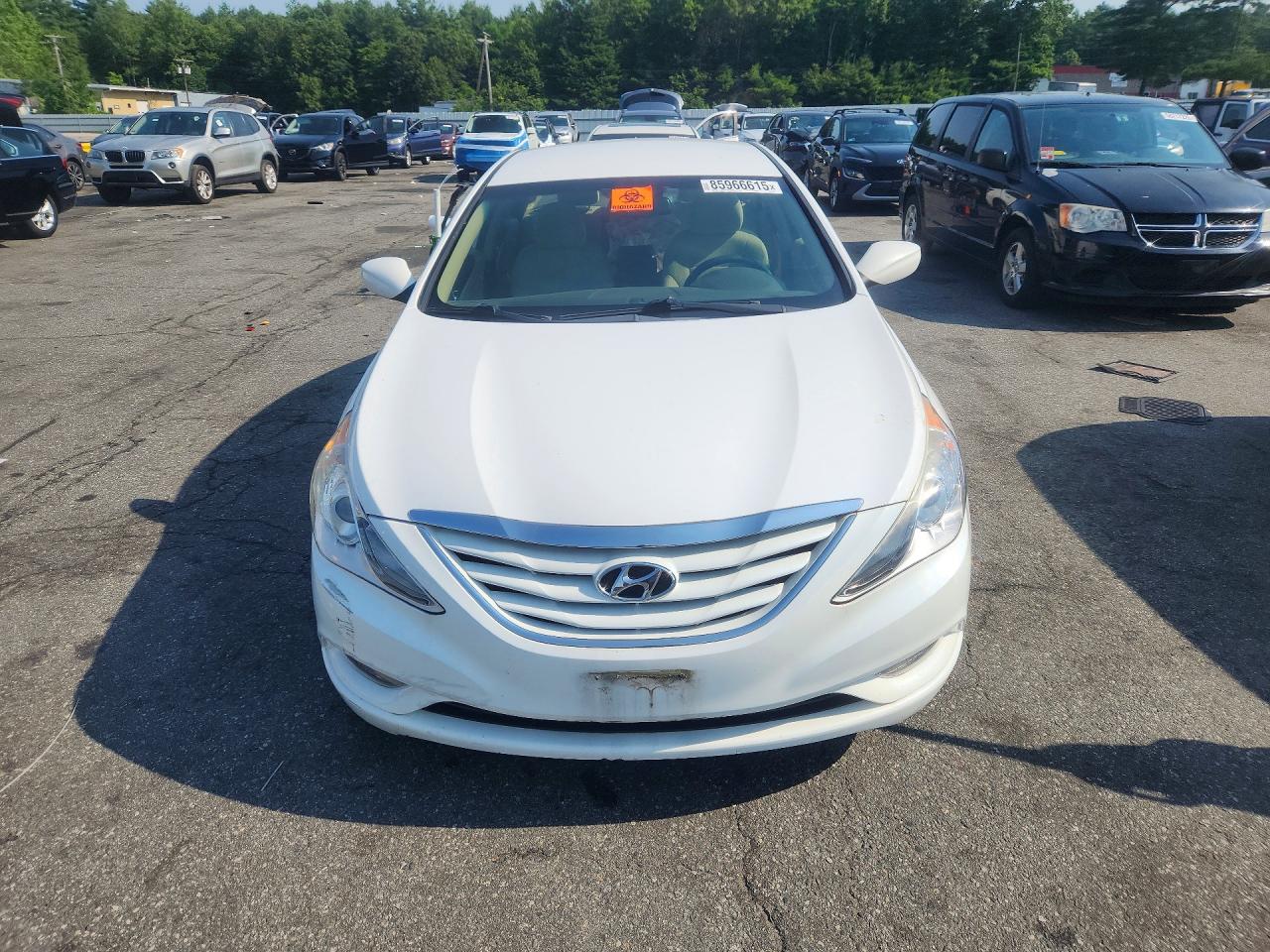 2013 Hyundai Sonata Gls White vin: 5NPEB4AC9DH567185