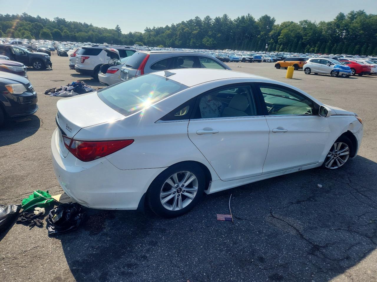 2013 Hyundai Sonata Gls White vin: 5NPEB4AC9DH567185