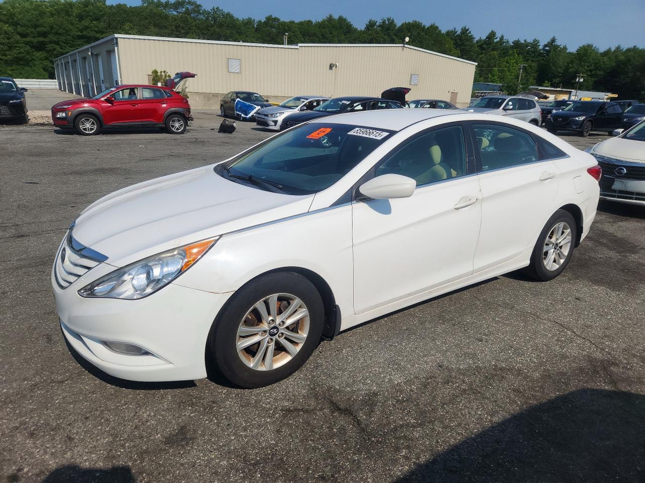 2013 Hyundai Sonata Gls White vin: 5NPEB4AC9DH567185