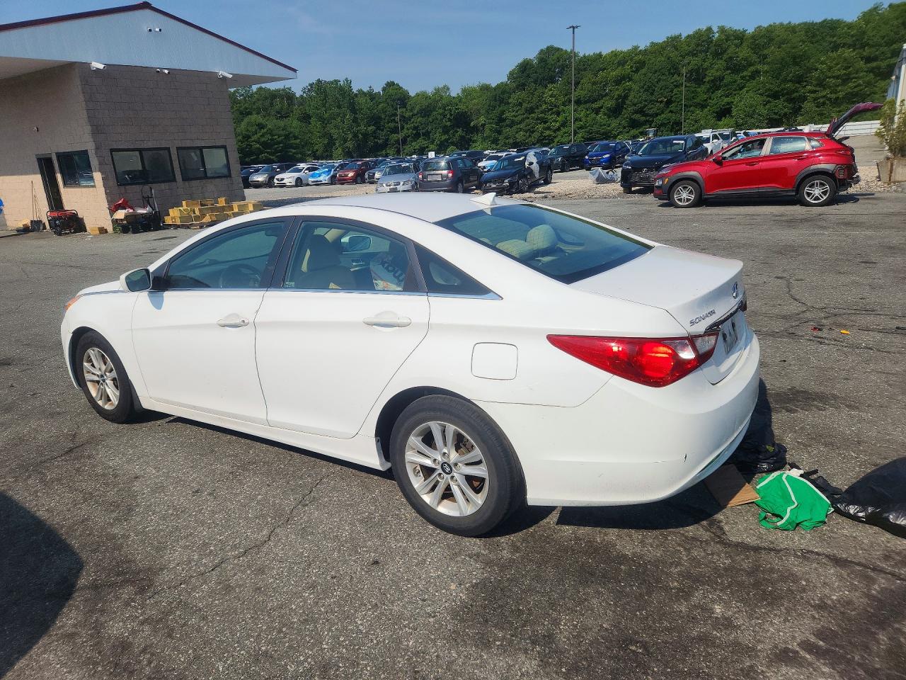 2013 Hyundai Sonata Gls White vin: 5NPEB4AC9DH567185