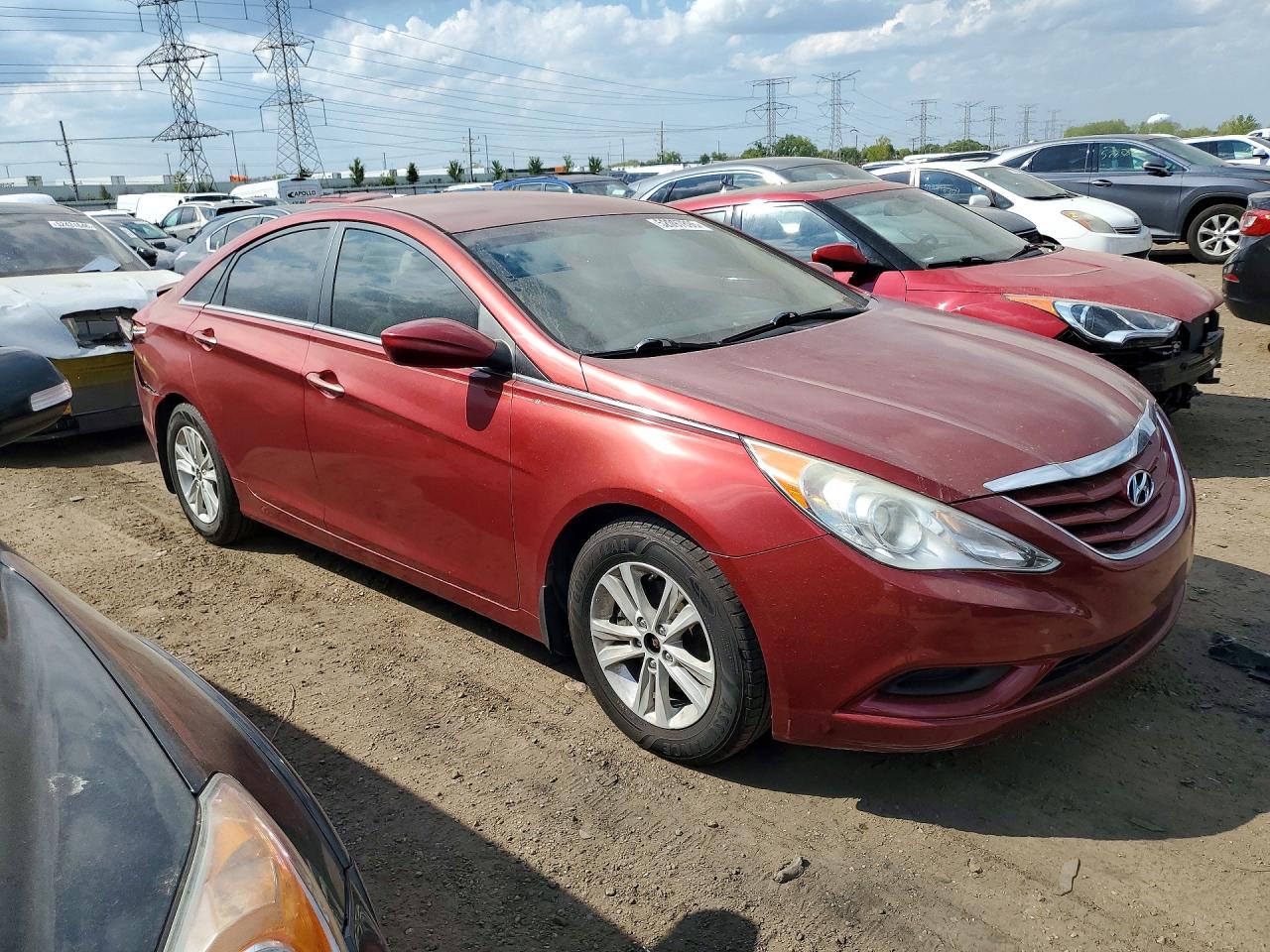 2013 Hyundai Sonata Gls Red vin: 5NPEB4AC9DH568949