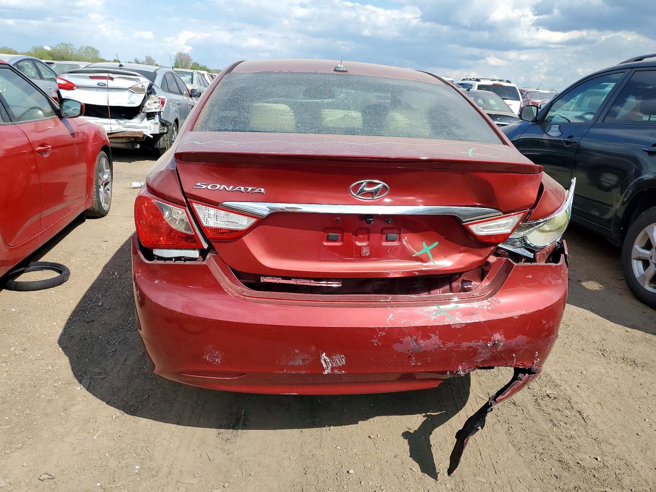 2013 Hyundai Sonata Gls Red vin: 5NPEB4AC9DH568949