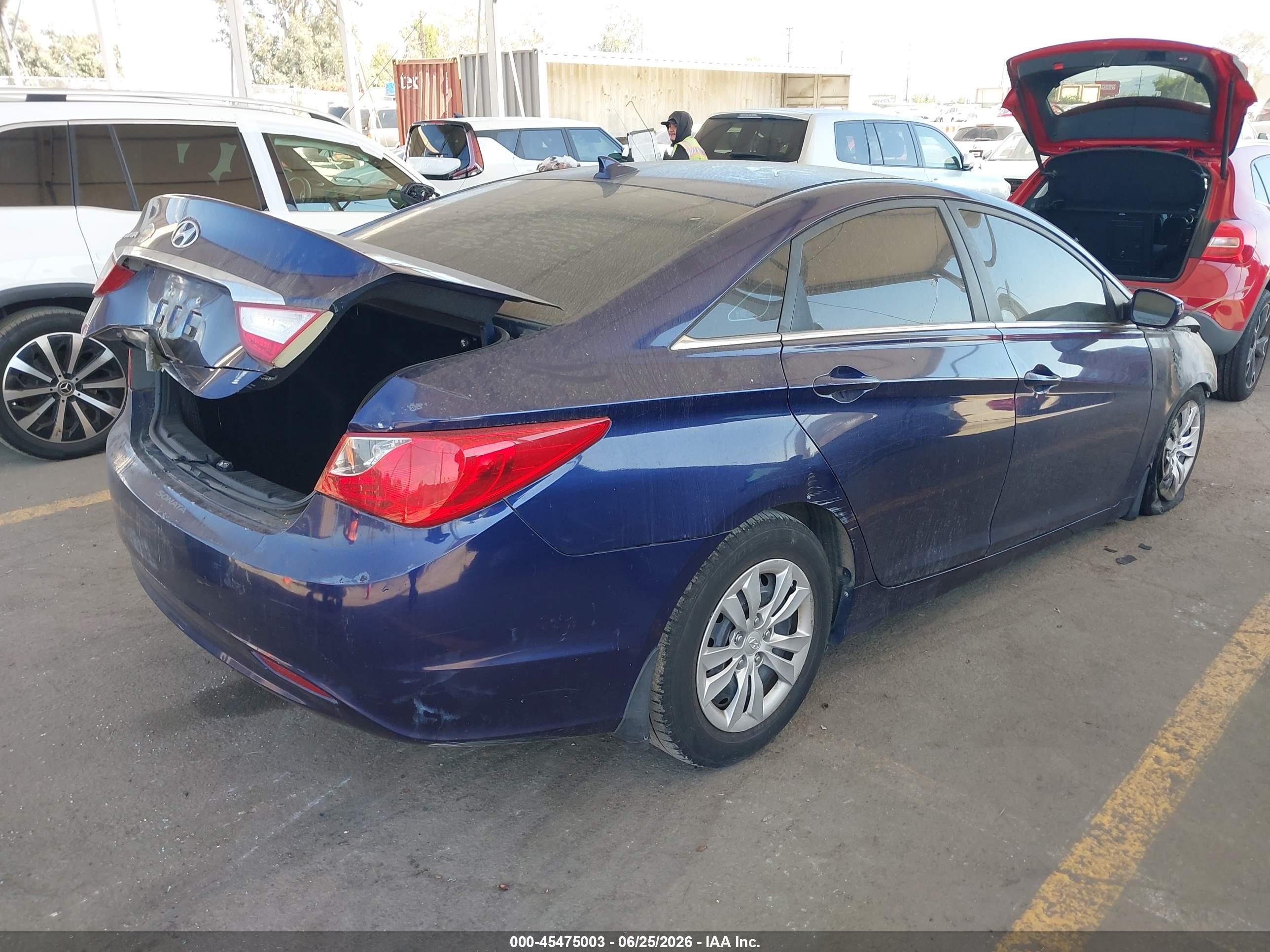 2013 Hyundai Sonata Gls Синий vin: 5NPEB4AC9DH569244