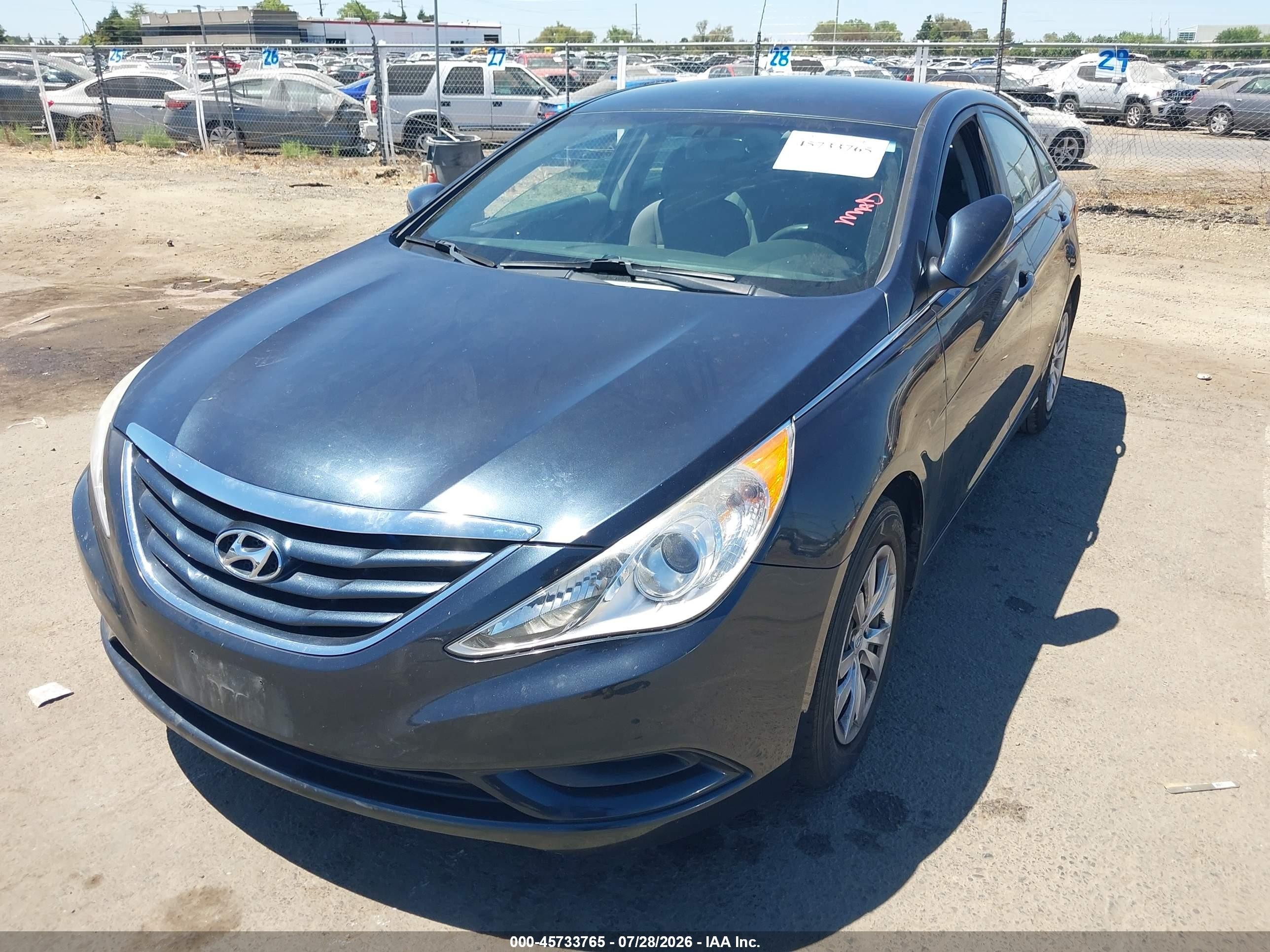 2013 Hyundai Sonata Gls Blue vin: 5NPEB4AC9DH572497