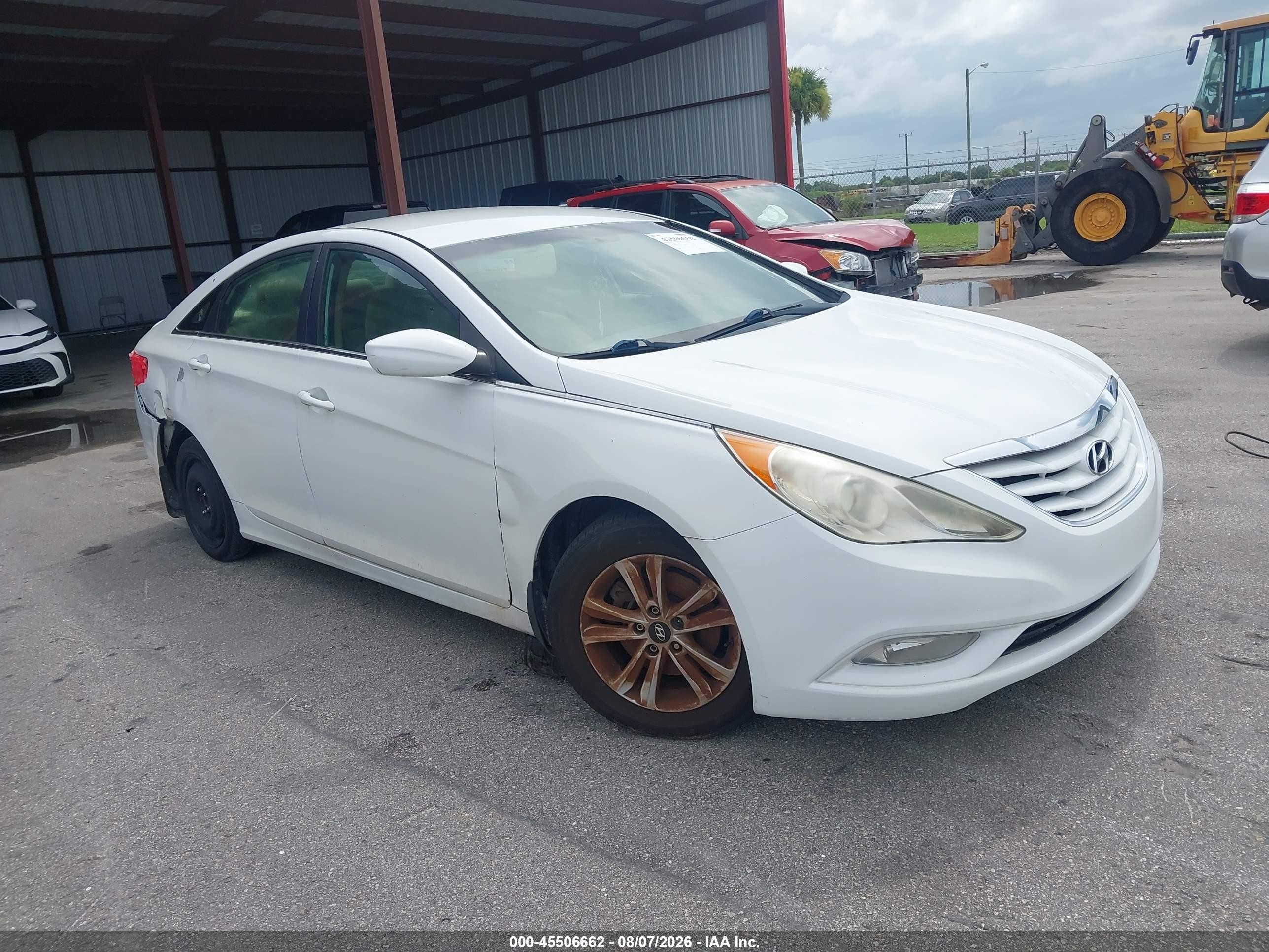 2013 Hyundai Sonata Gls White vin: 5NPEB4AC9DH573083