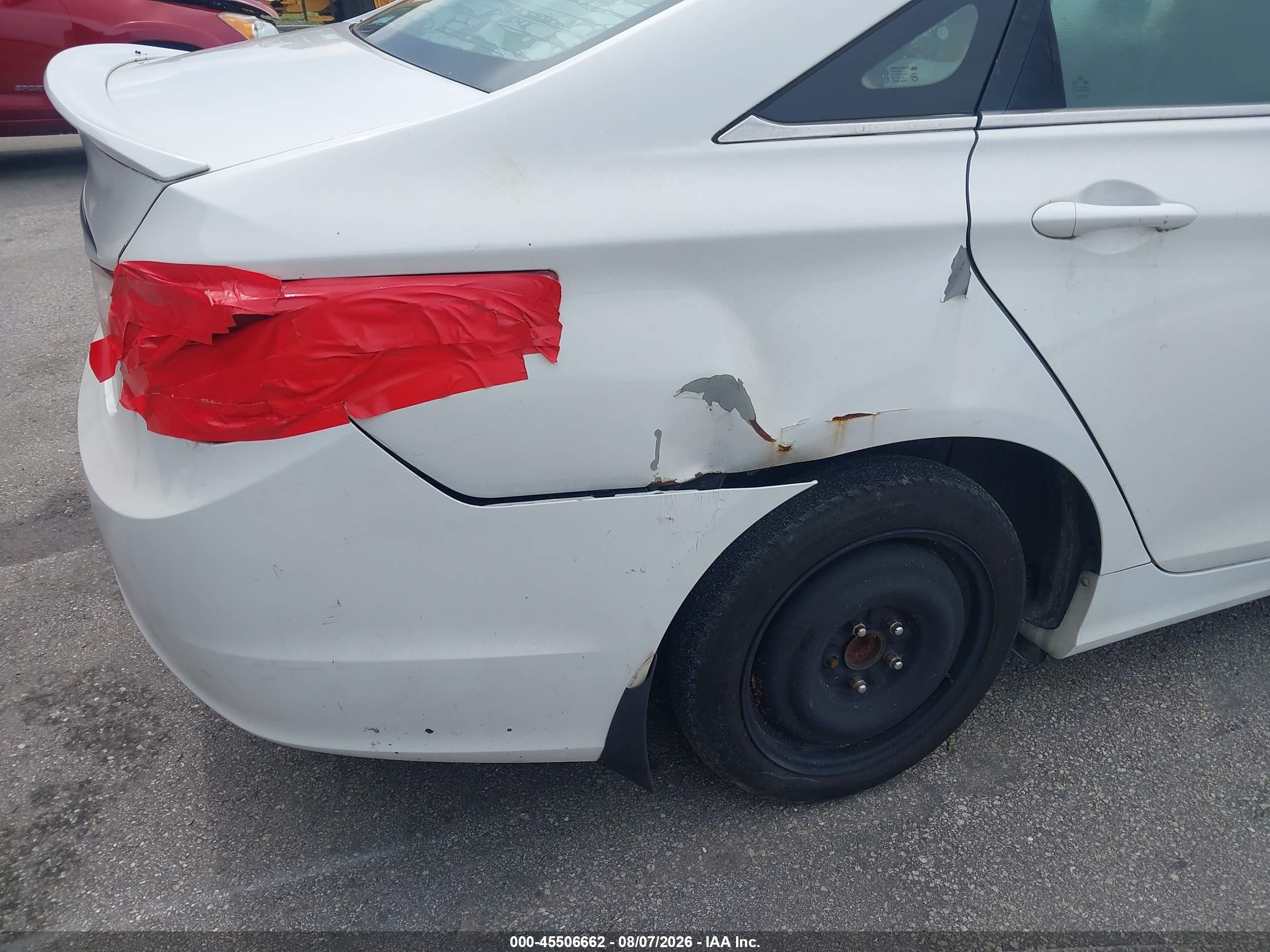 2013 Hyundai Sonata Gls White vin: 5NPEB4AC9DH573083