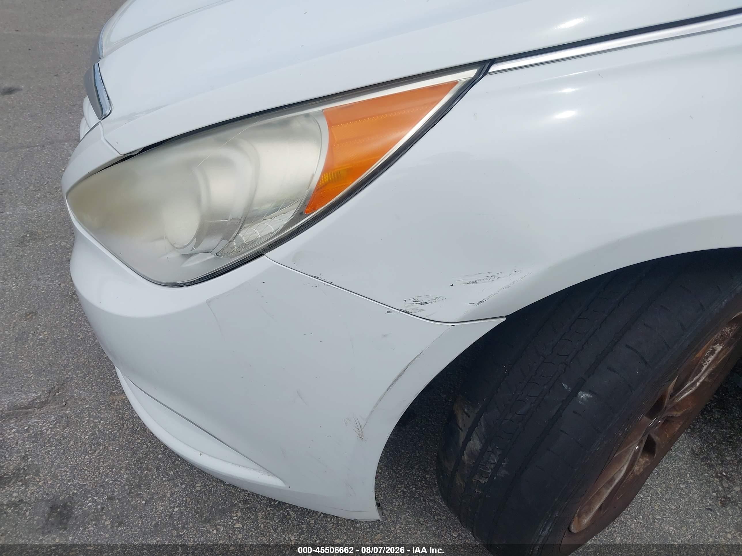 2013 Hyundai Sonata Gls White vin: 5NPEB4AC9DH573083