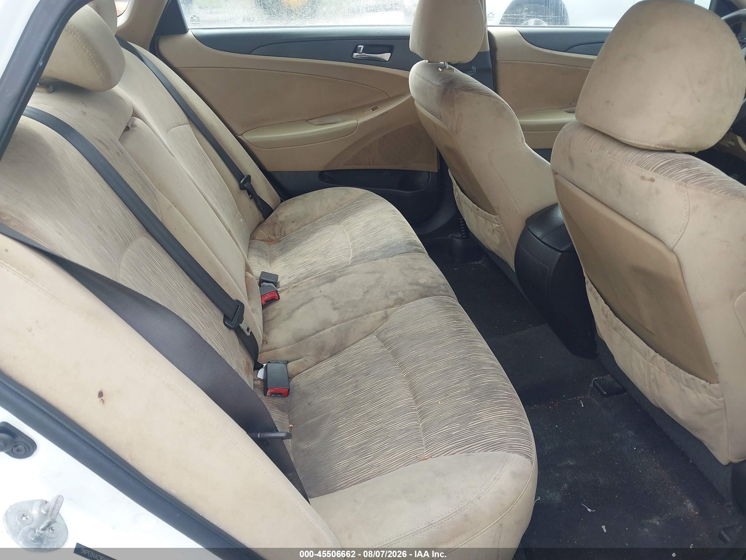 2013 Hyundai Sonata Gls White vin: 5NPEB4AC9DH573083