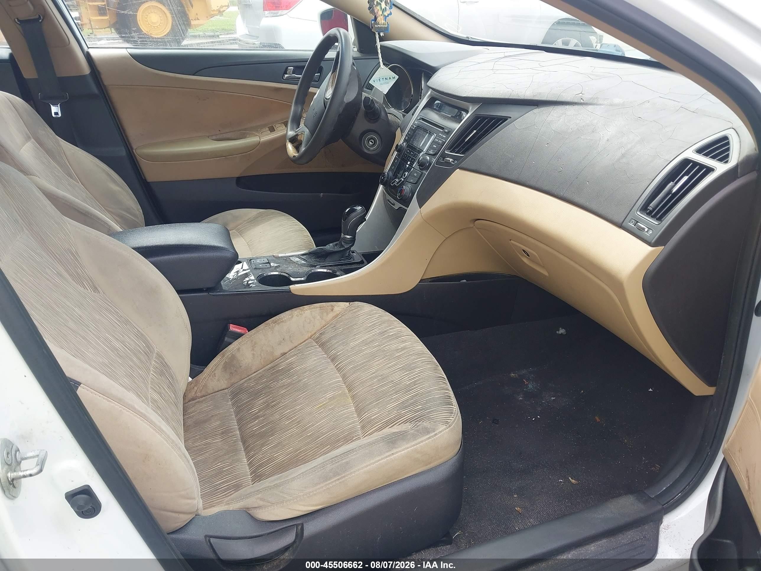 2013 Hyundai Sonata Gls White vin: 5NPEB4AC9DH573083